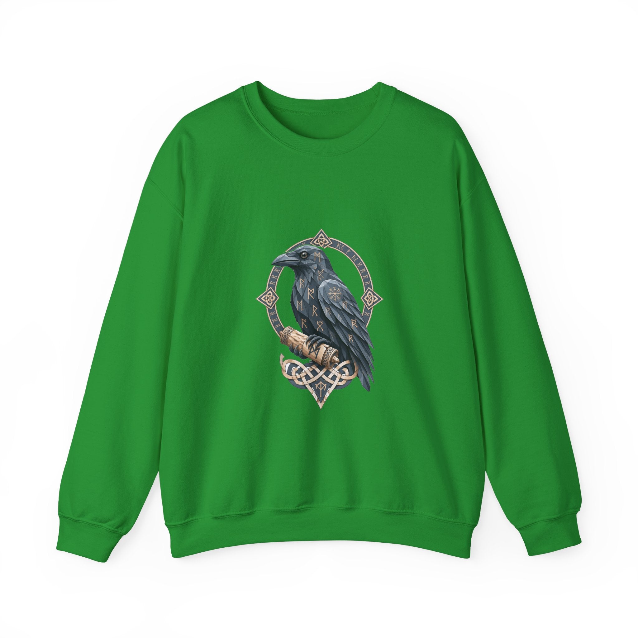 Matching Couple Sweatshirt - Huginn & Muninn Matching Couple Premium Fleece Sweatshirt Geometric Art His Hers Love Gift - Design B