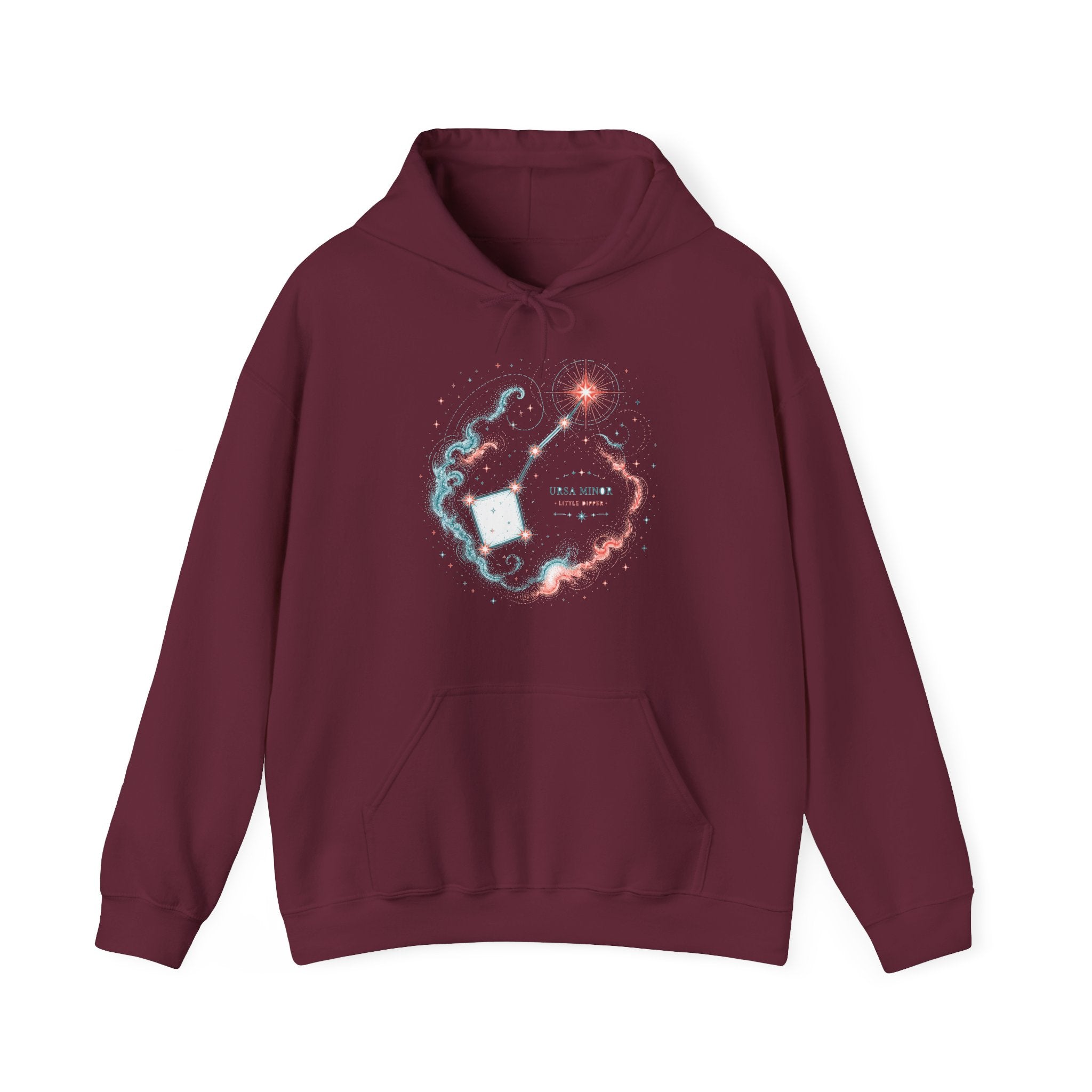 Matching Couple Sweatshirt - Big & Little Dipper Matching Couple Hooded Sweatshirt Hand-Drawn Art His Hers Best Friend Gift - Design B
