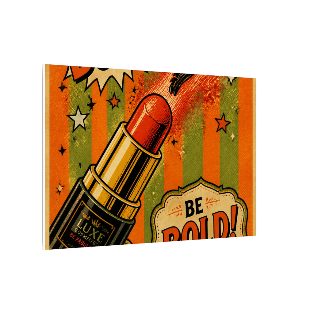 Lipstick Cannon Wall Art Canvas 16×20 Pop Art Living Room Decor Maximalist Print