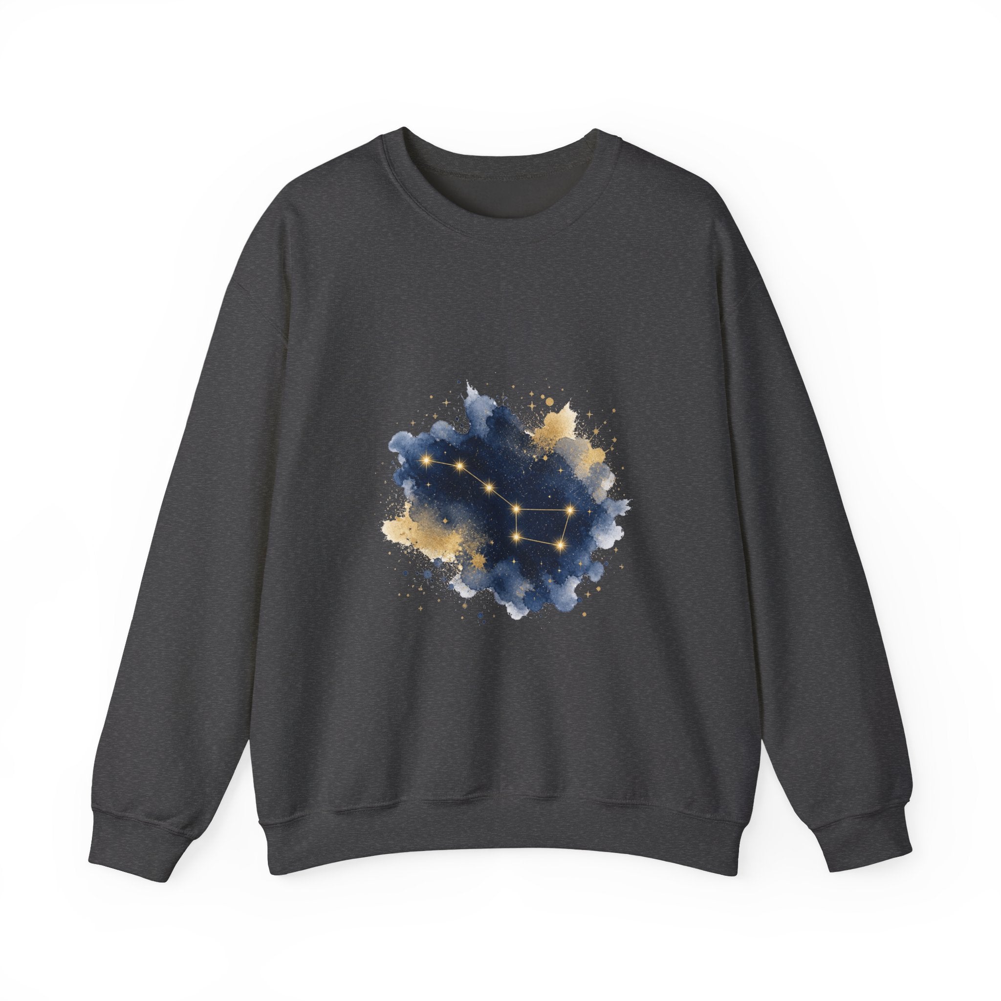 Matching Couple Sweatshirt - Big & Little Dipper Matching Couple Comfort Colors Crew Watercolor Art His Hers Birthday Gift - Design A