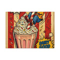 Milkshake Slide Clown Wall Art Canvas 24×36 Pop Art Restaurant Decor Maximalist Print
