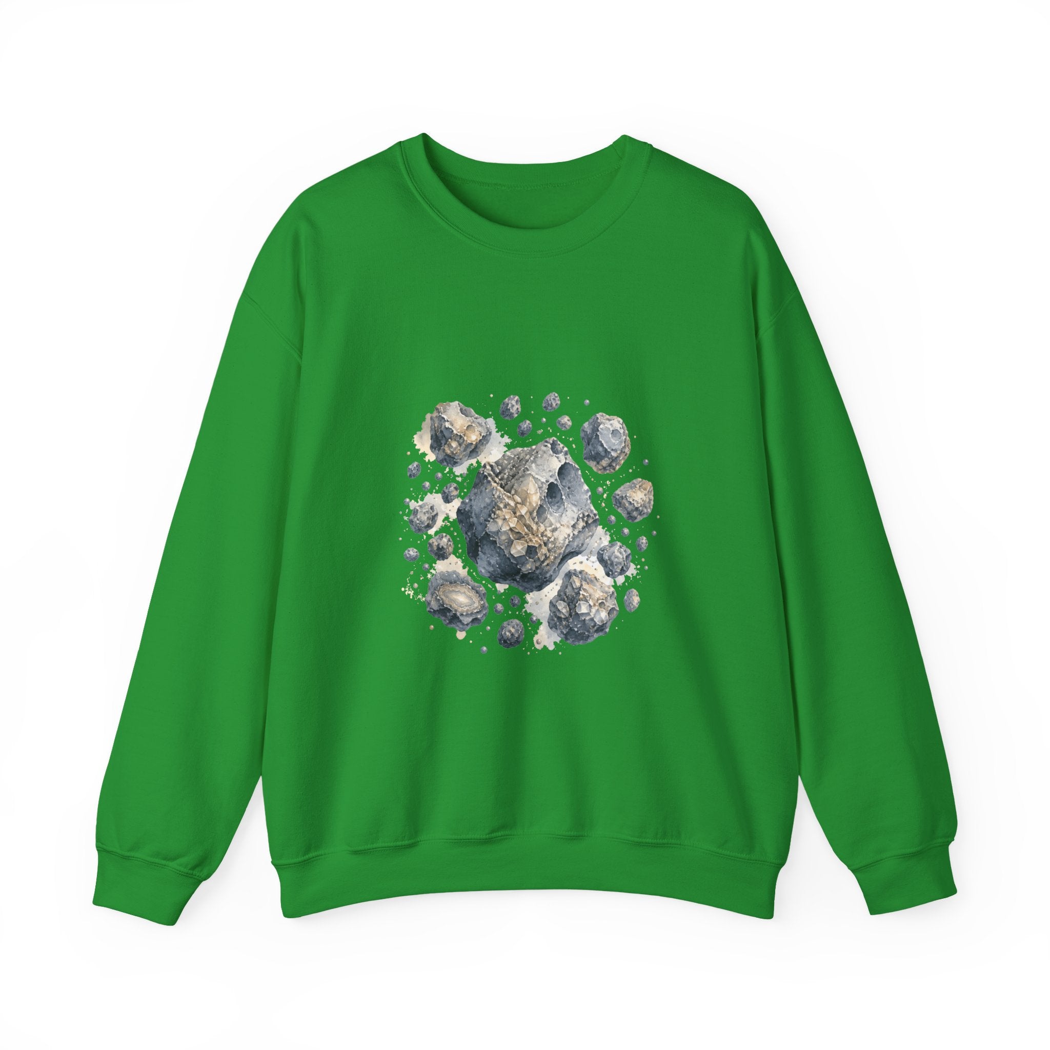 Matching Couple Sweatshirt - Comet & Asteroid Matching Couple Comfort Colors Crew Watercolor Art His Hers Birthday Gift - Design B