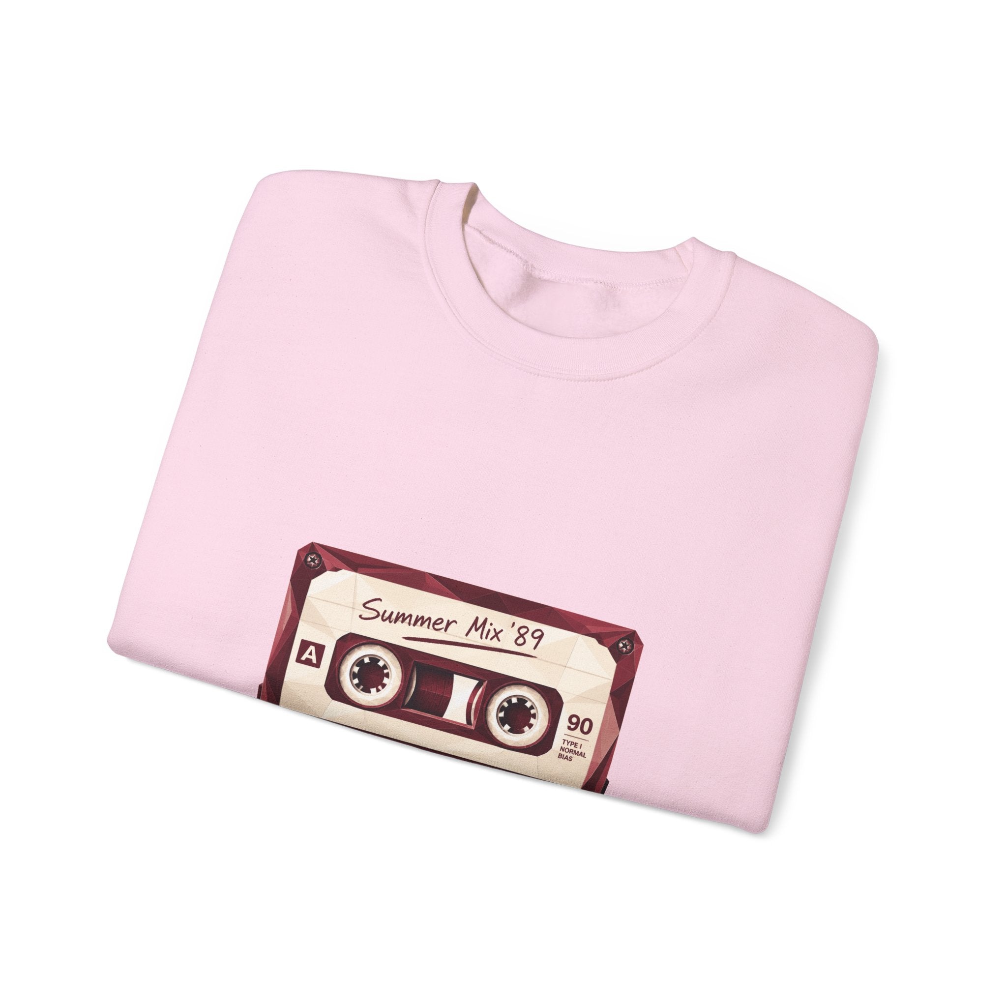 Matching Couple Sweatshirt - Vinyl & Cassette Matching Couple Crewneck Sweatshirt Geometric Art His Hers Couple Gift - Design B