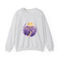 Matching Couple Sweatshirt - Lavender Fields & Canyon Matching Couple Premium Fleece Sweatshirt Watercolor Art His Hers Birthday Gift - Design A