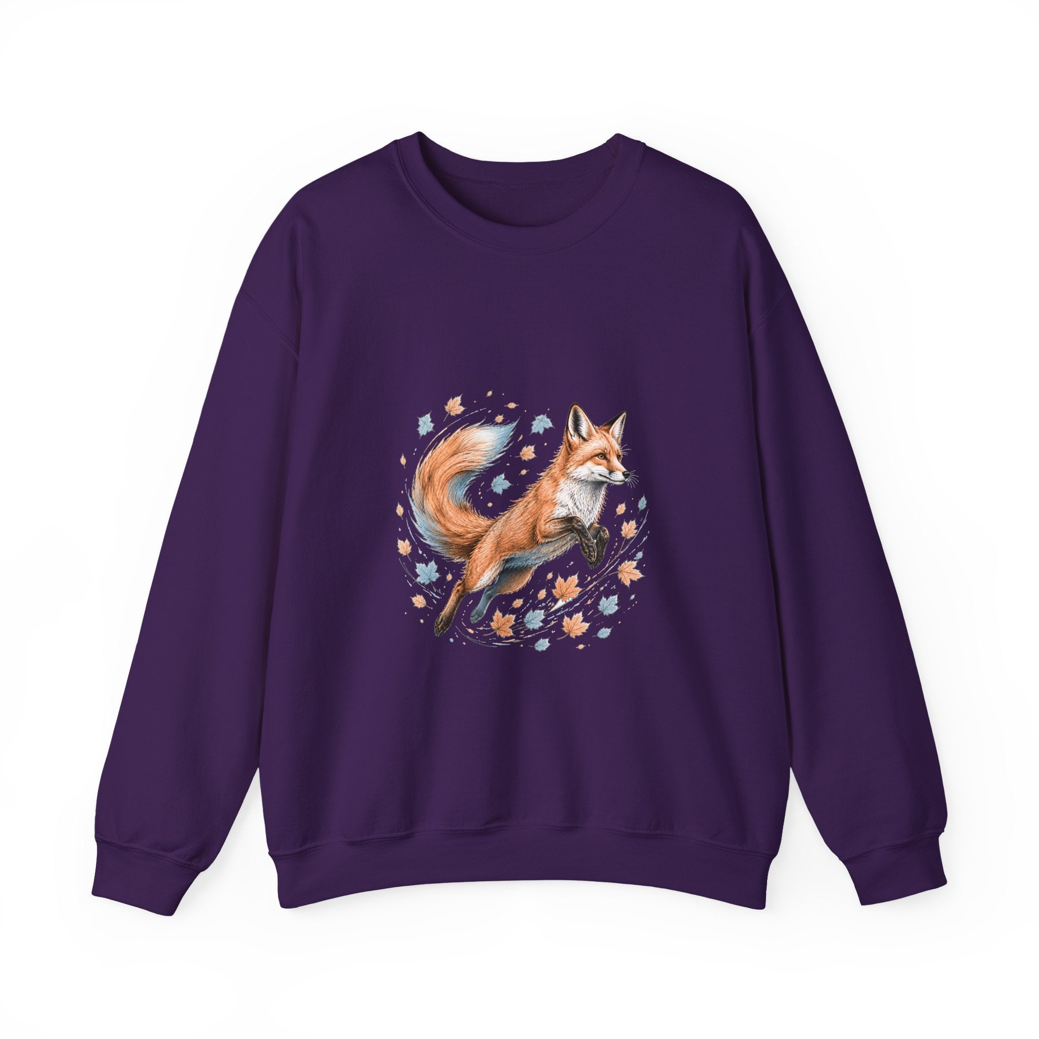 Matching Couple Sweatshirt - Fox & Rabbit Matching Couple Premium Fleece Sweatshirt Hand-Drawn Art His Hers Anniversary Gift - Design A