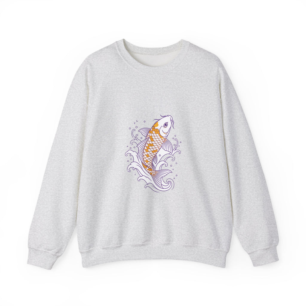 Matching Couple Sweatshirt - Koi Fish Yin Yang Matching Couple Comfort Colors Crew Minimalist Art His Hers Christmas Gift - Design A