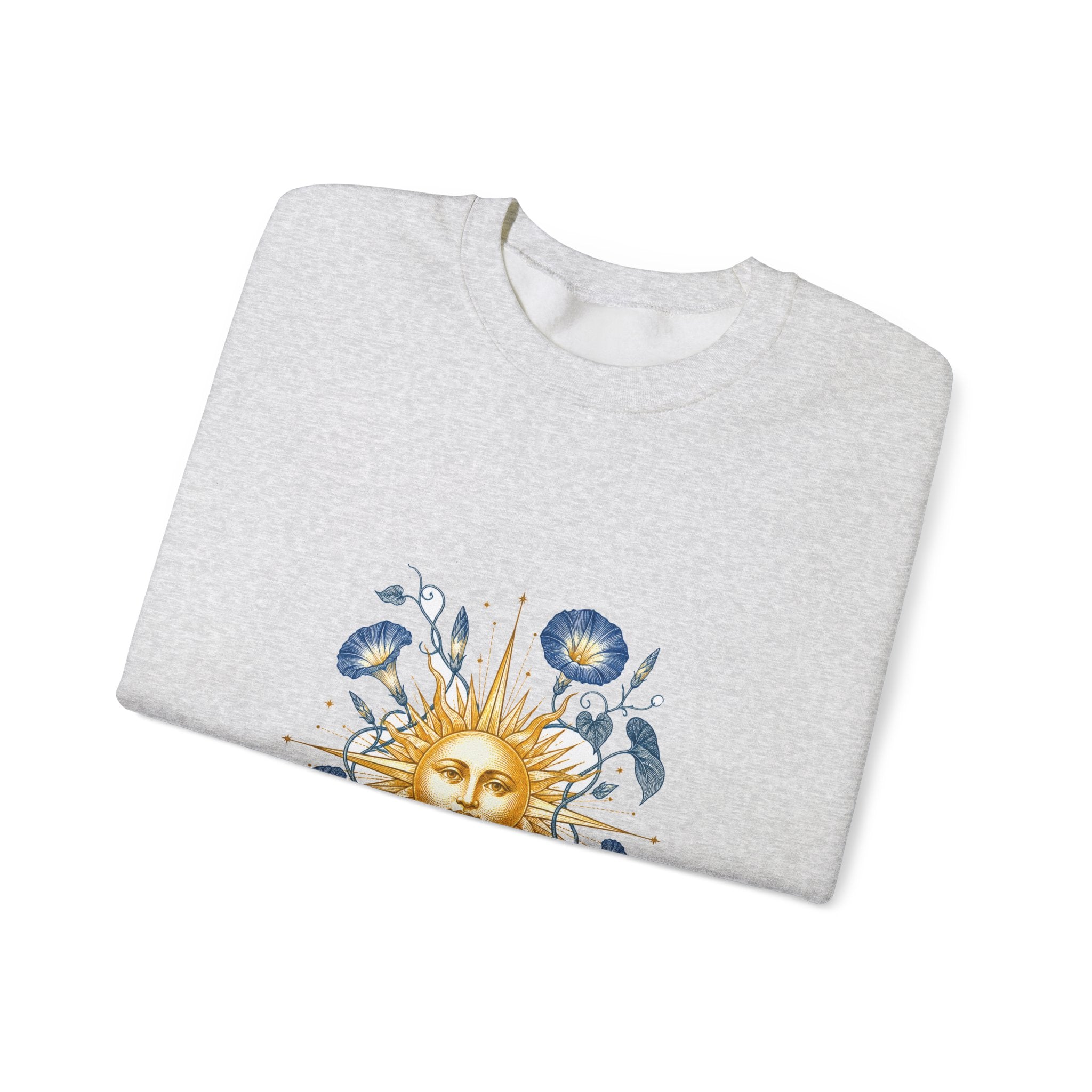 Matching Couple Sweatshirt - Sun & Moon Matching Couple Comfort Colors Crew Vintage Art His Hers Honeymoon Gift - Design B