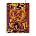 Pretzel Contortionist Wall Art Poster 18×24 Pop Art Living Room Decor Maximalist Print