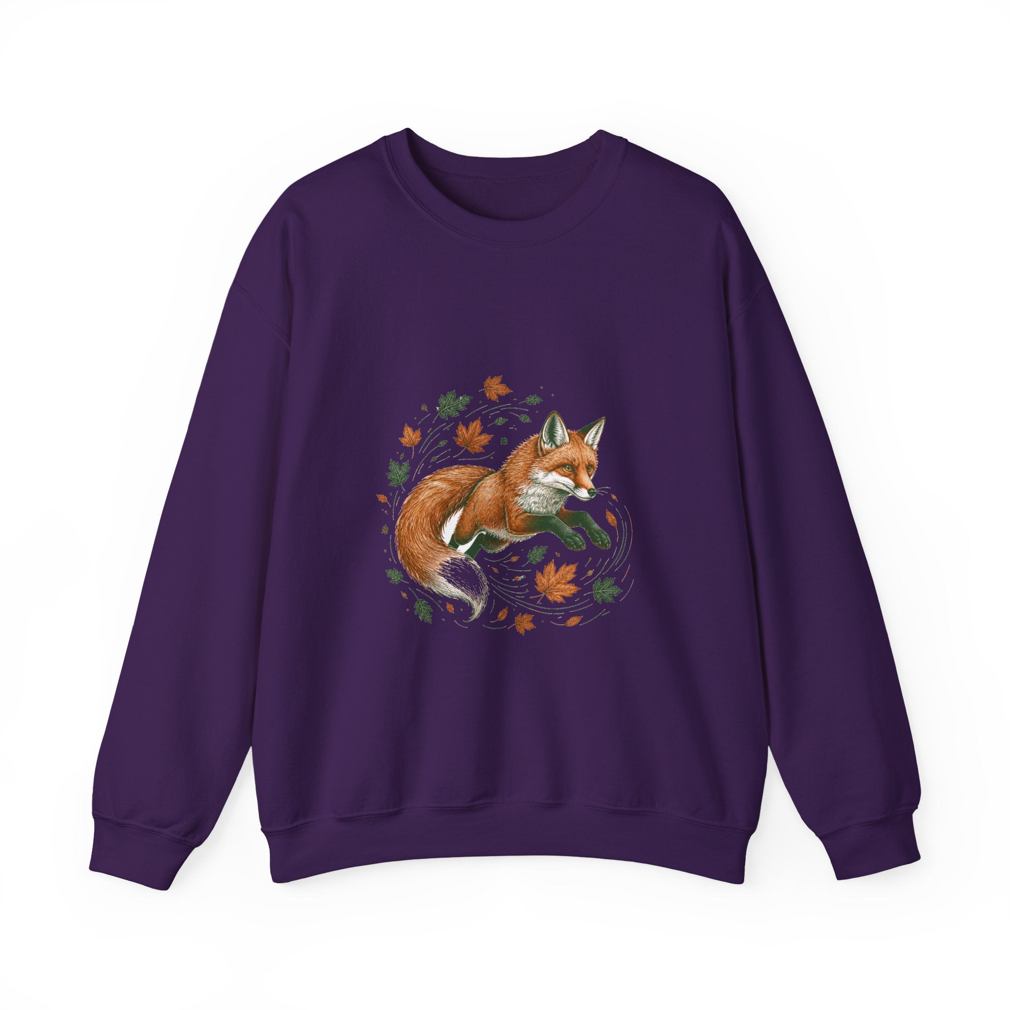 Matching Couple Sweatshirt - Fox & Rabbit Matching Couple Comfort Colors Crew Hand-Drawn Art His Hers Anniversary Gift - Design A