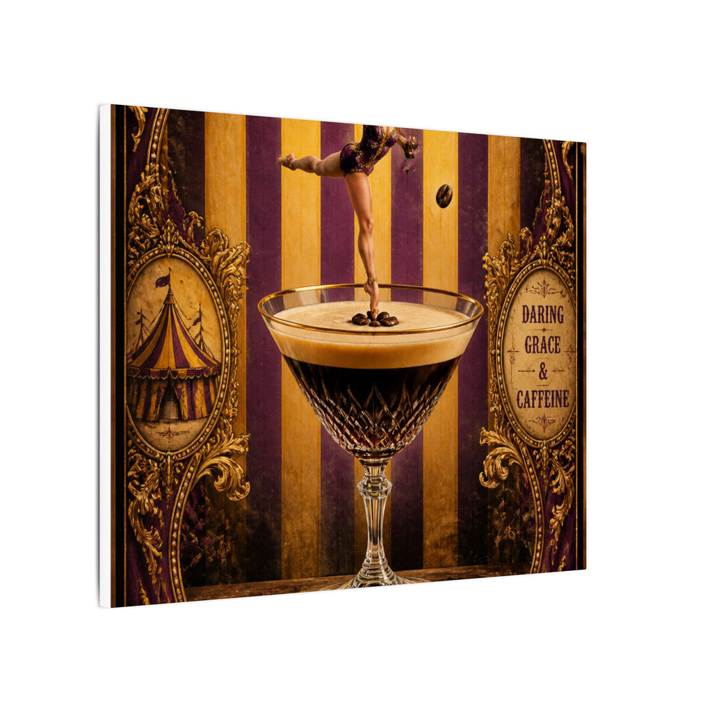 Espresso Martini Acrobat Wall Art Canvas 16×20 Baroque Home Office Decor Maximalist Print