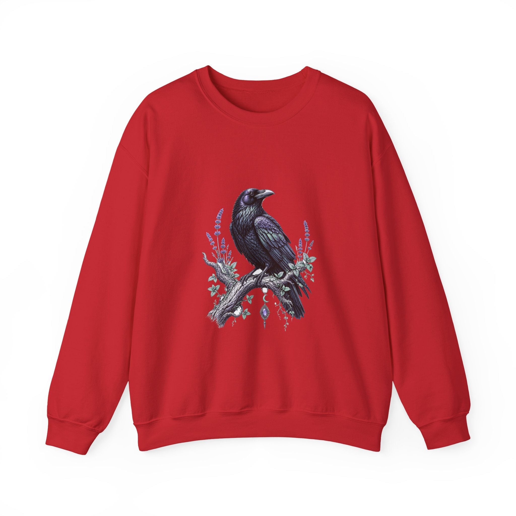 Matching Couple Sweatshirt - Raven & Swan Matching Couple Comfort Colors Crew Hand-Drawn Art His Hers Anniversary Gift - Design A