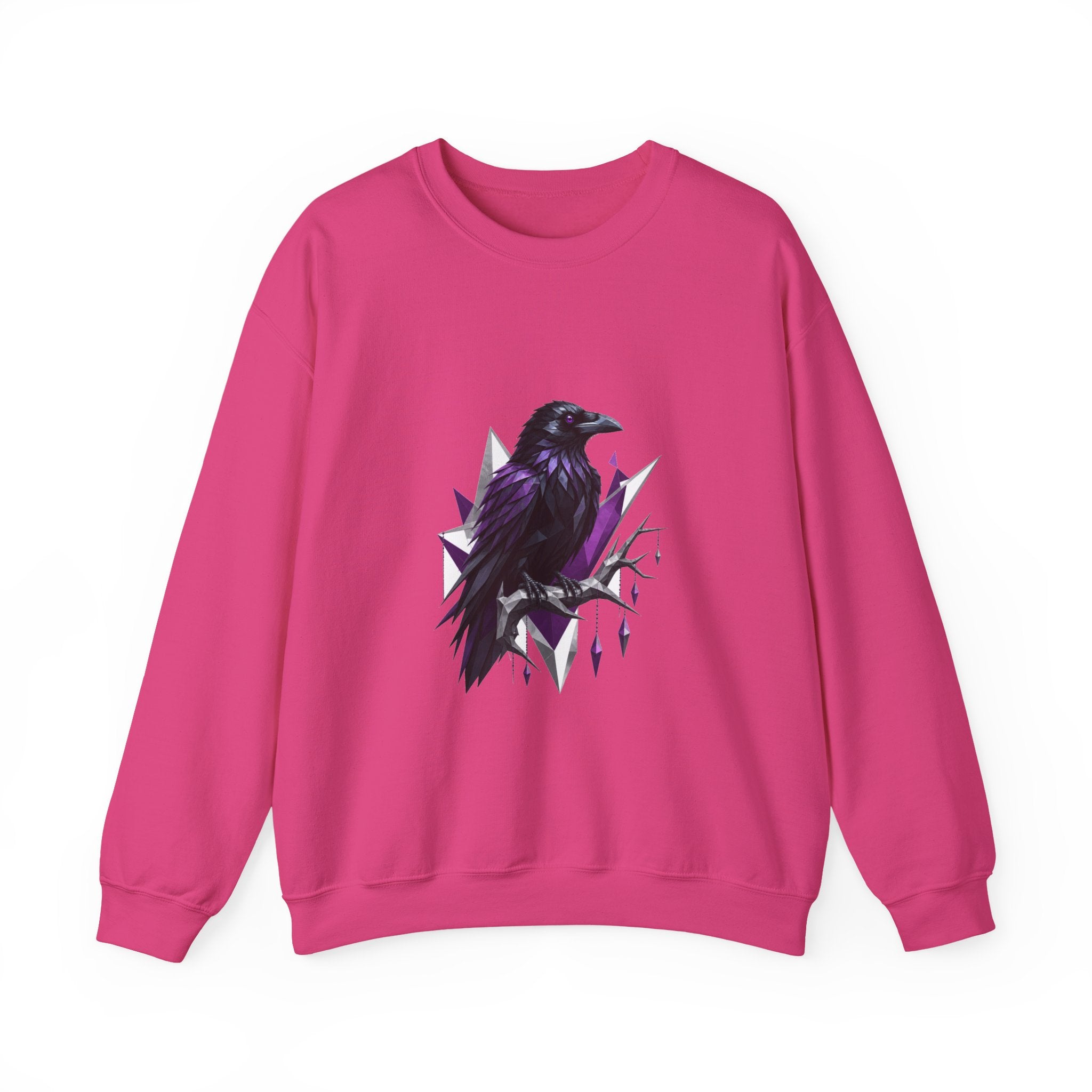 Matching Couple Sweatshirt - Raven & Swan Matching Couple Premium Fleece Sweatshirt Geometric Art His Hers Love Gift - Design A