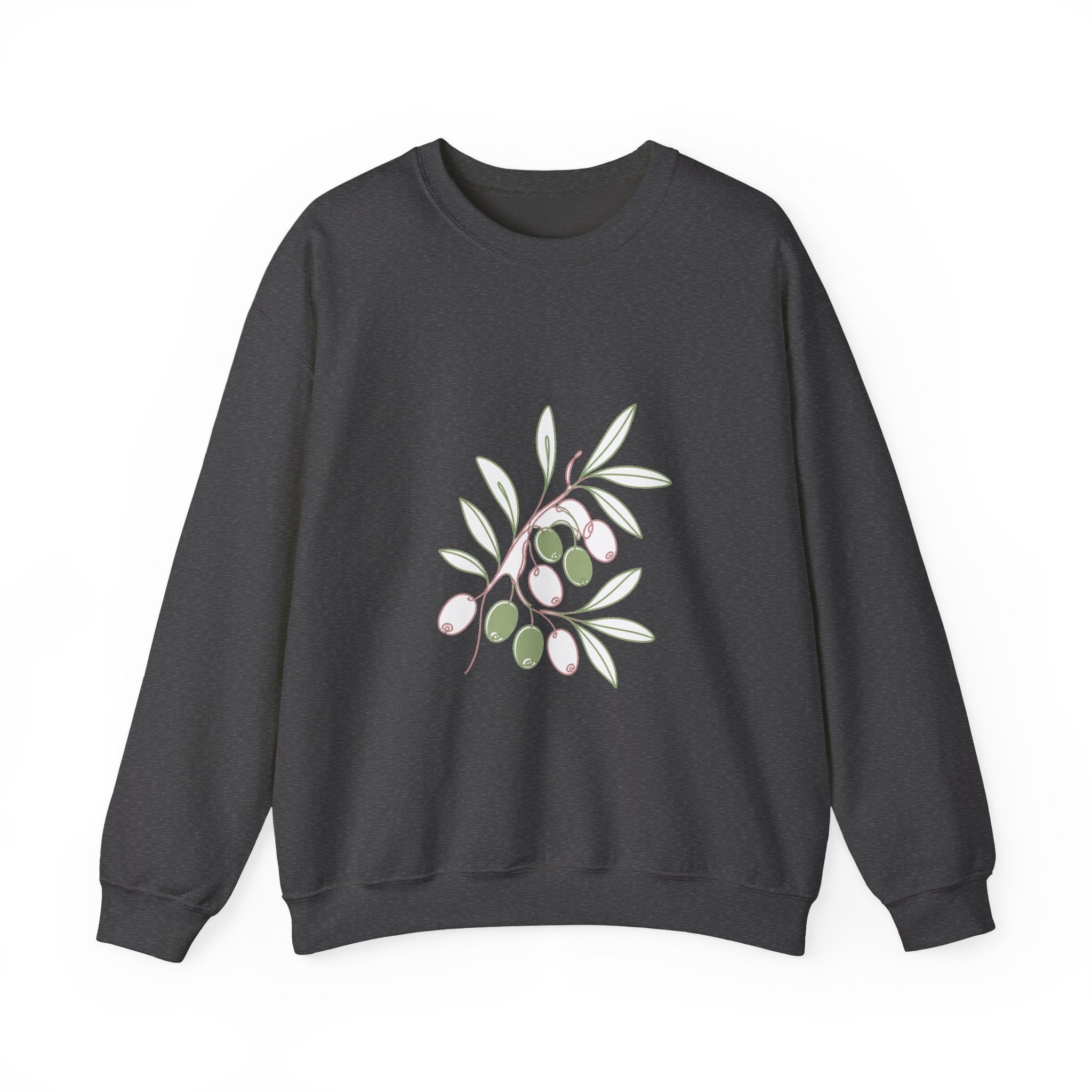 Matching Couple Sweatshirt - Olive Branch & Fig Matching Couple Comfort Colors Crew Minimalist Art His Hers Christmas Gift - Design A