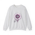 Matching Couple Sweatshirt - Sunflower & Moonflower Matching Couple Premium Fleece Sweatshirt Hand-Drawn Art His Hers Anniversary Gift - Design A