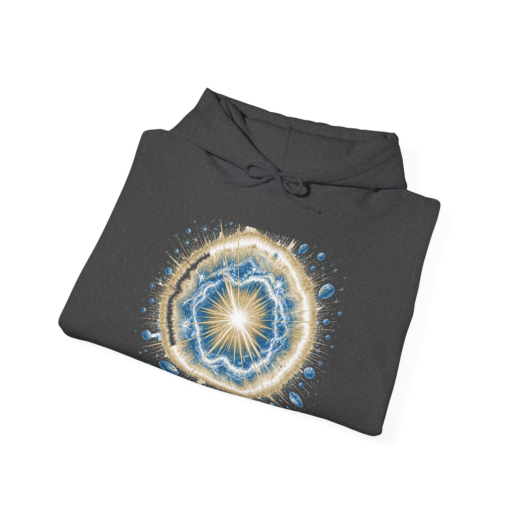 Matching Couple Sweatshirt - Galaxy & Supernova Matching Couple Hooded Sweatshirt Vintage Art His Hers Wedding Gift - Design B