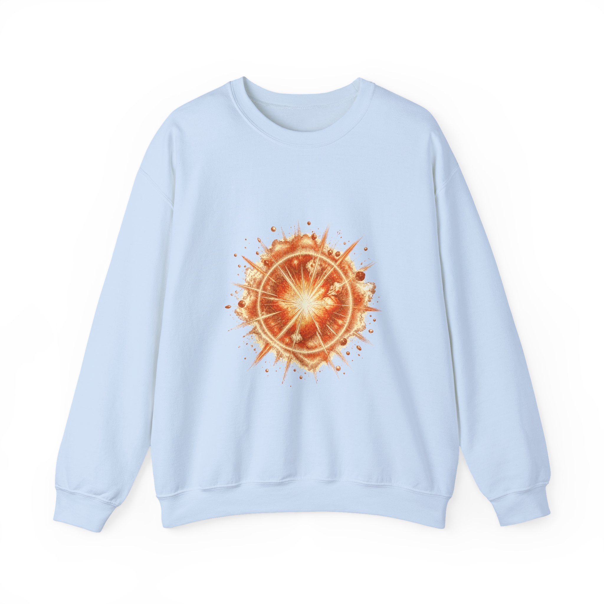 Matching Couple Sweatshirt - Galaxy & Supernova Matching Couple Crewneck Sweatshirt Hand-Drawn Art His Hers Best Friend Gift - Design B