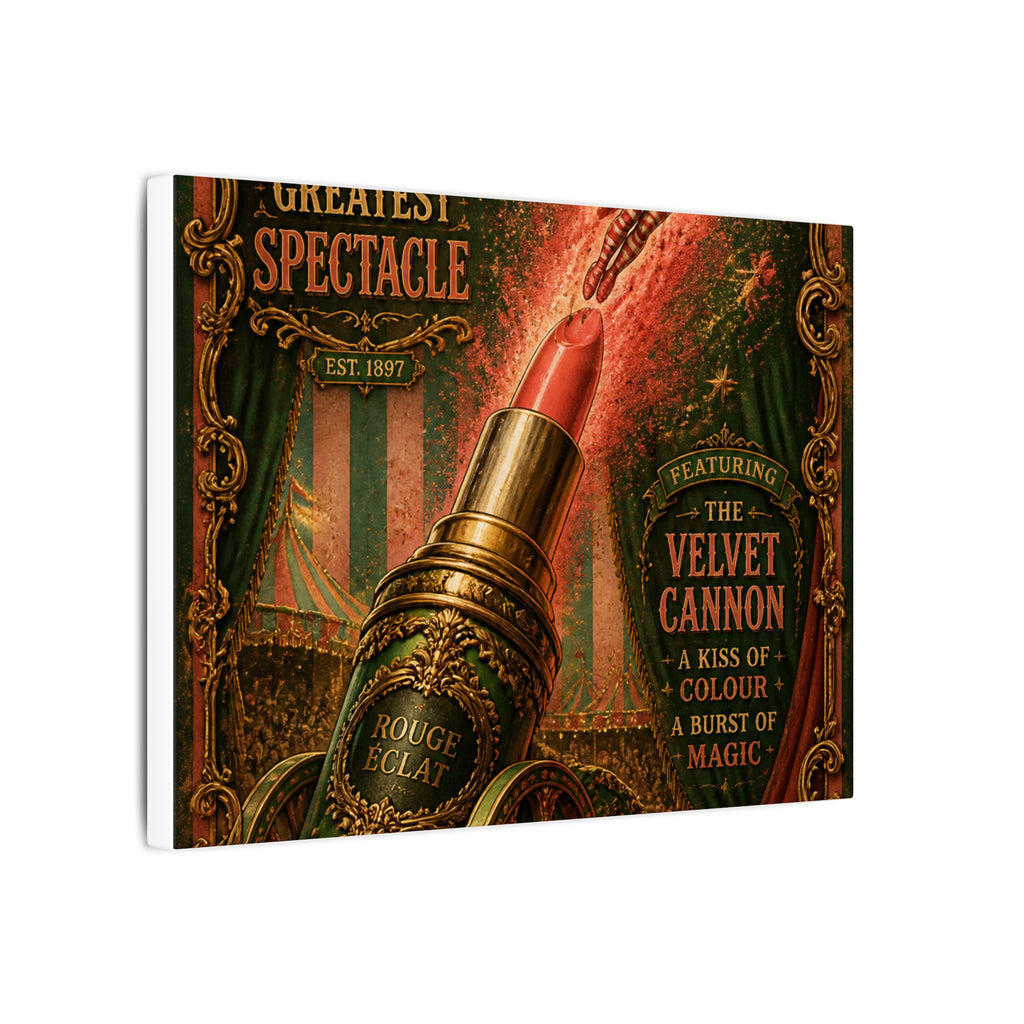 Lipstick Cannon Wall Art Canvas 16×20 Baroque Home Office Decor Maximalist Print