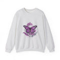 Matching Couple Sweatshirt - Butterfly & Moth Matching Couple Premium Fleece Sweatshirt Watercolor Art His Hers Birthday Gift - Design A
