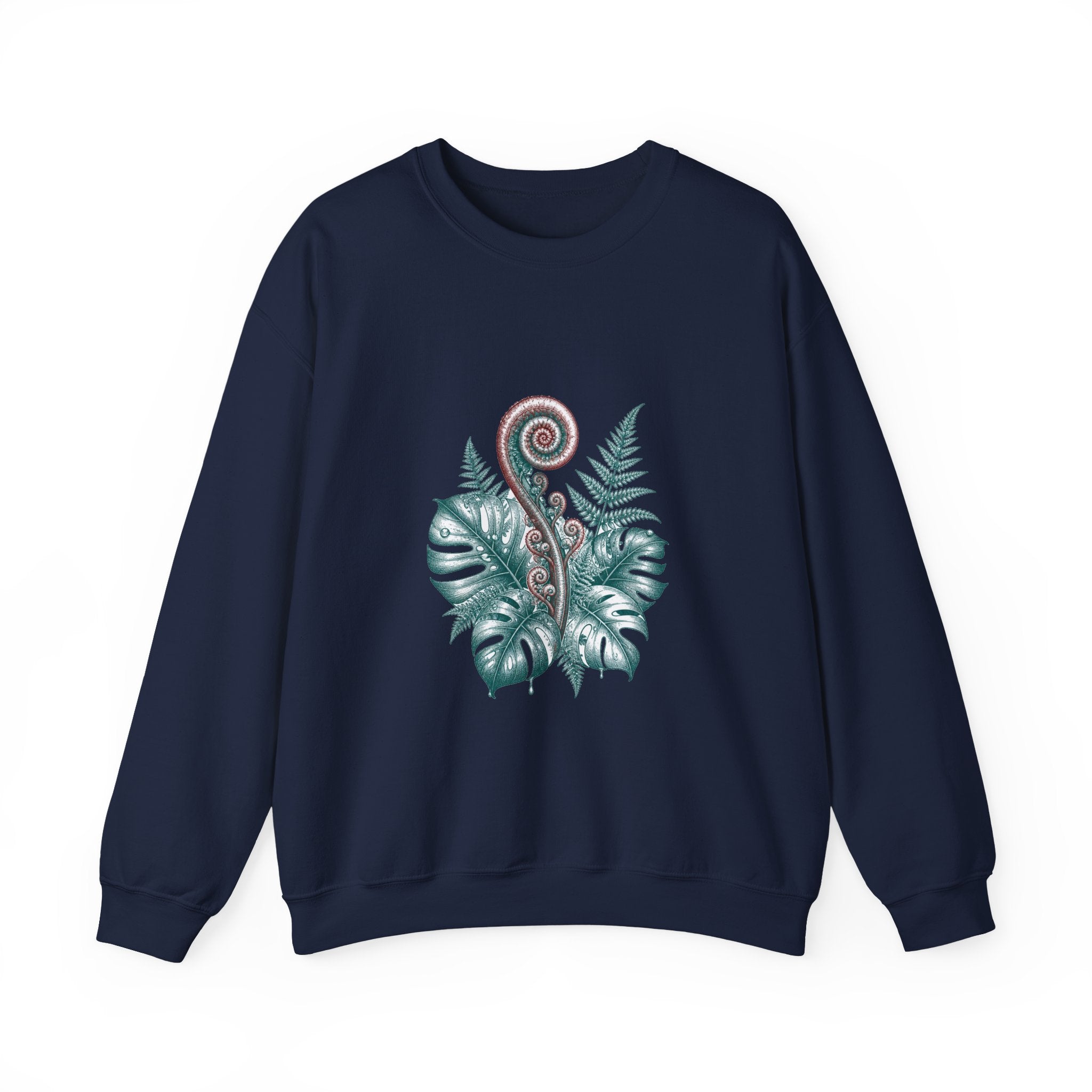Matching Couple Sweatshirt - Desert & Rainforest Matching Couple Comfort Colors Crew Hand-Drawn Art His Hers Anniversary Gift - Design B