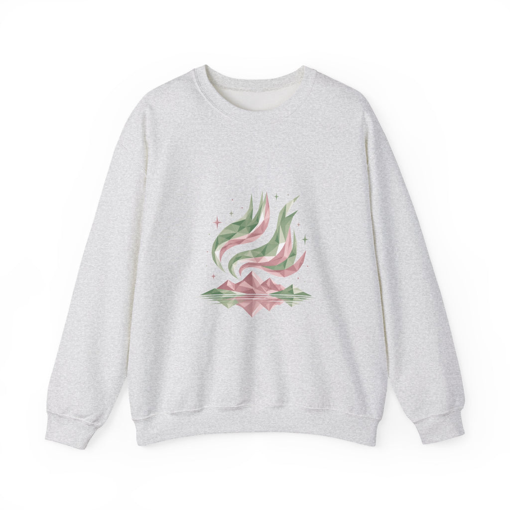 Matching Couple Sweatshirt - Aurora & Southern Cross Matching Couple Comfort Colors Crew Geometric Art His Hers Love Gift - Design A