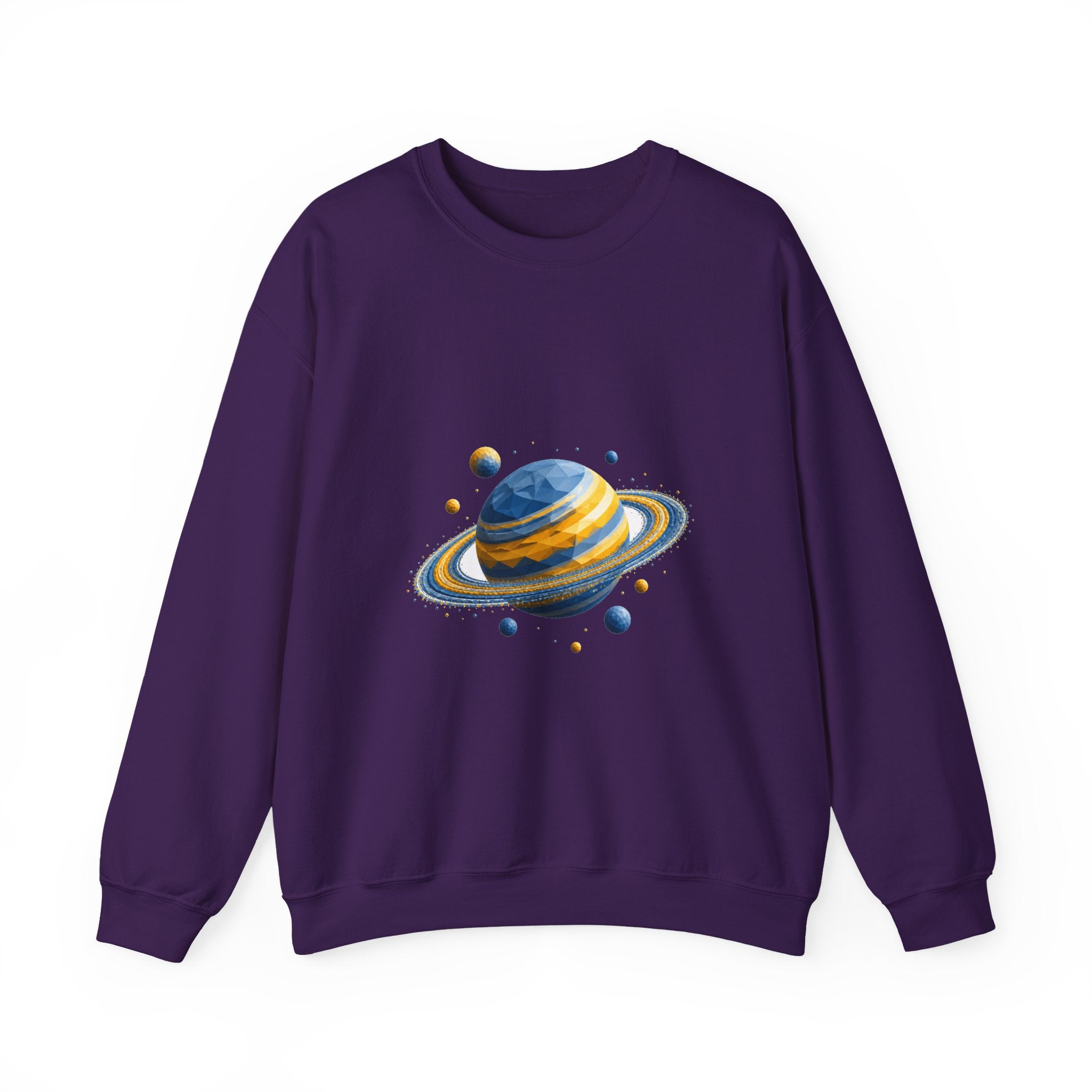 Matching Couple Sweatshirt - Astronaut & Planet Matching Couple Comfort Colors Crew Geometric Art His Hers Love Gift - Design B