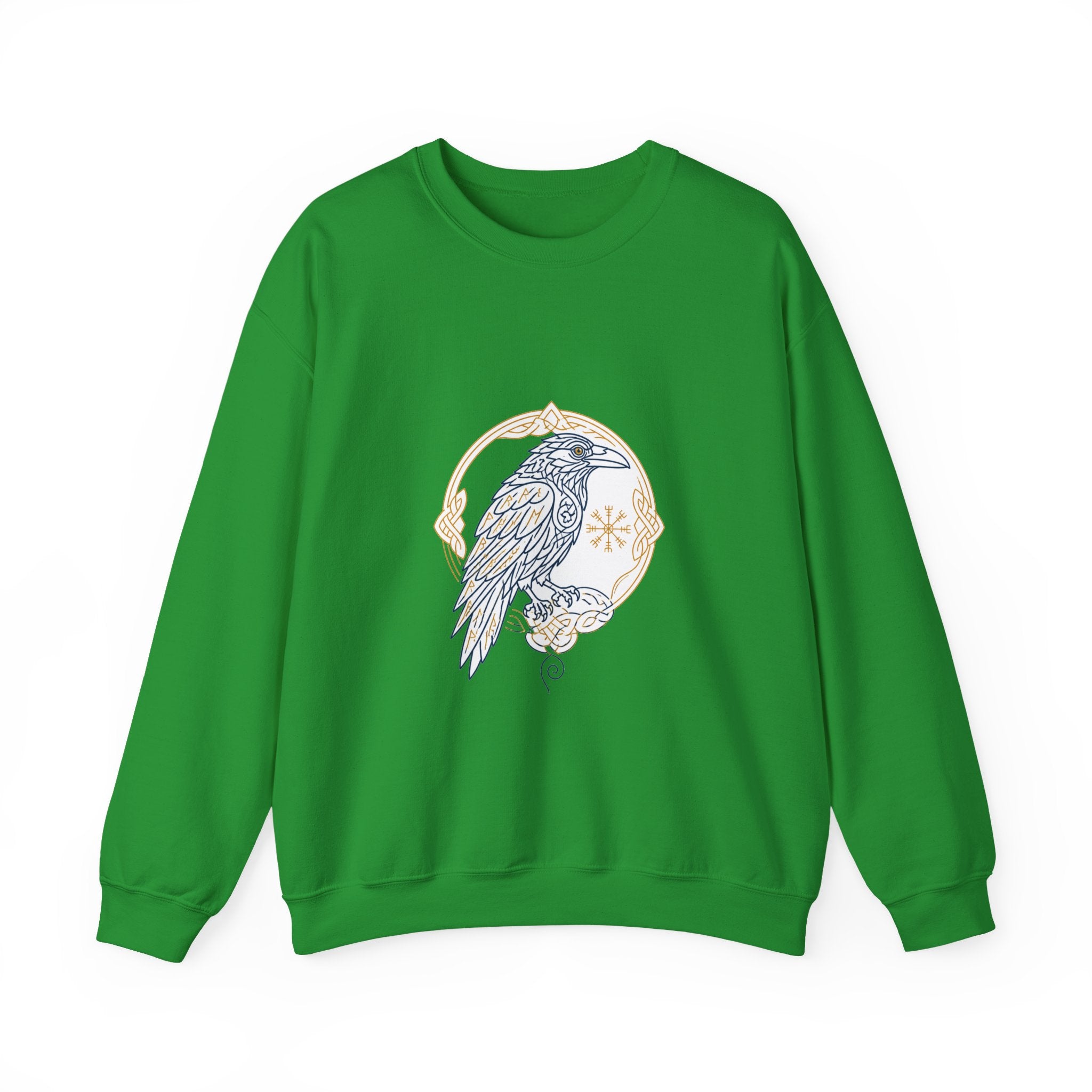 Matching Couple Sweatshirt - Huginn & Muninn Matching Couple Premium Fleece Sweatshirt Minimalist Art His Hers Christmas Gift - Design A