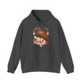 Matching Couple Sweatshirt - Huginn & Muninn Matching Couple Hooded Sweatshirt Vintage Art His Hers Wedding Gift - Design B