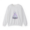 Matching Couple Sweatshirt - Wildfire & Waterfall Matching Couple Crewneck Sweatshirt Hand-Drawn Art His Hers Best Friend Gift - Design A