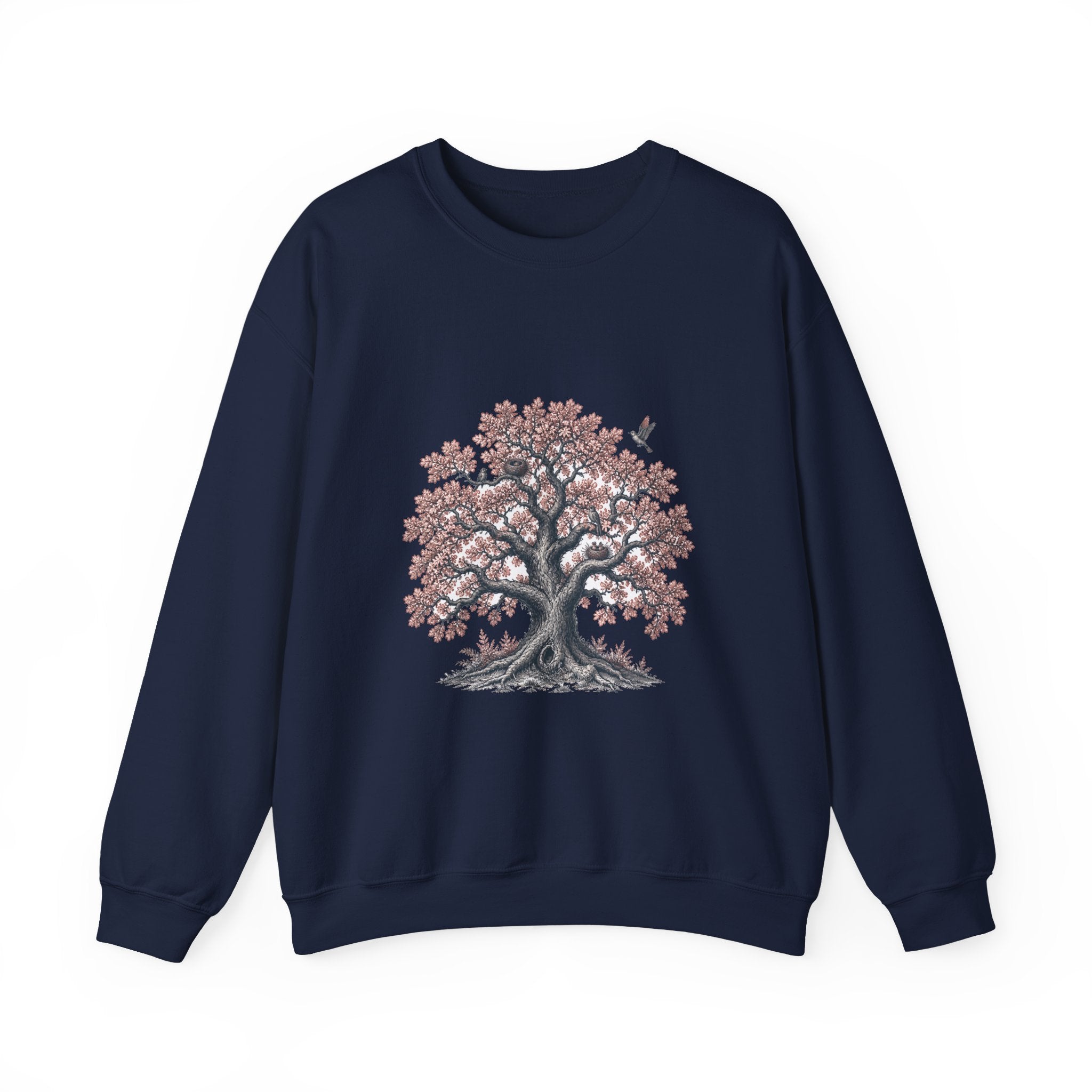 Matching Couple Sweatshirt - Ancient Oak & Deep Roots Matching Couple Comfort Colors Crew Vintage Art His Hers Honeymoon Gift - Design A