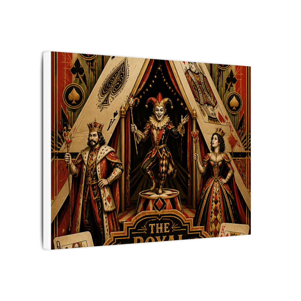 Playing Cards Tent Wall Art Canvas 16×20 Art Deco Entryway Decor Maximalist Print