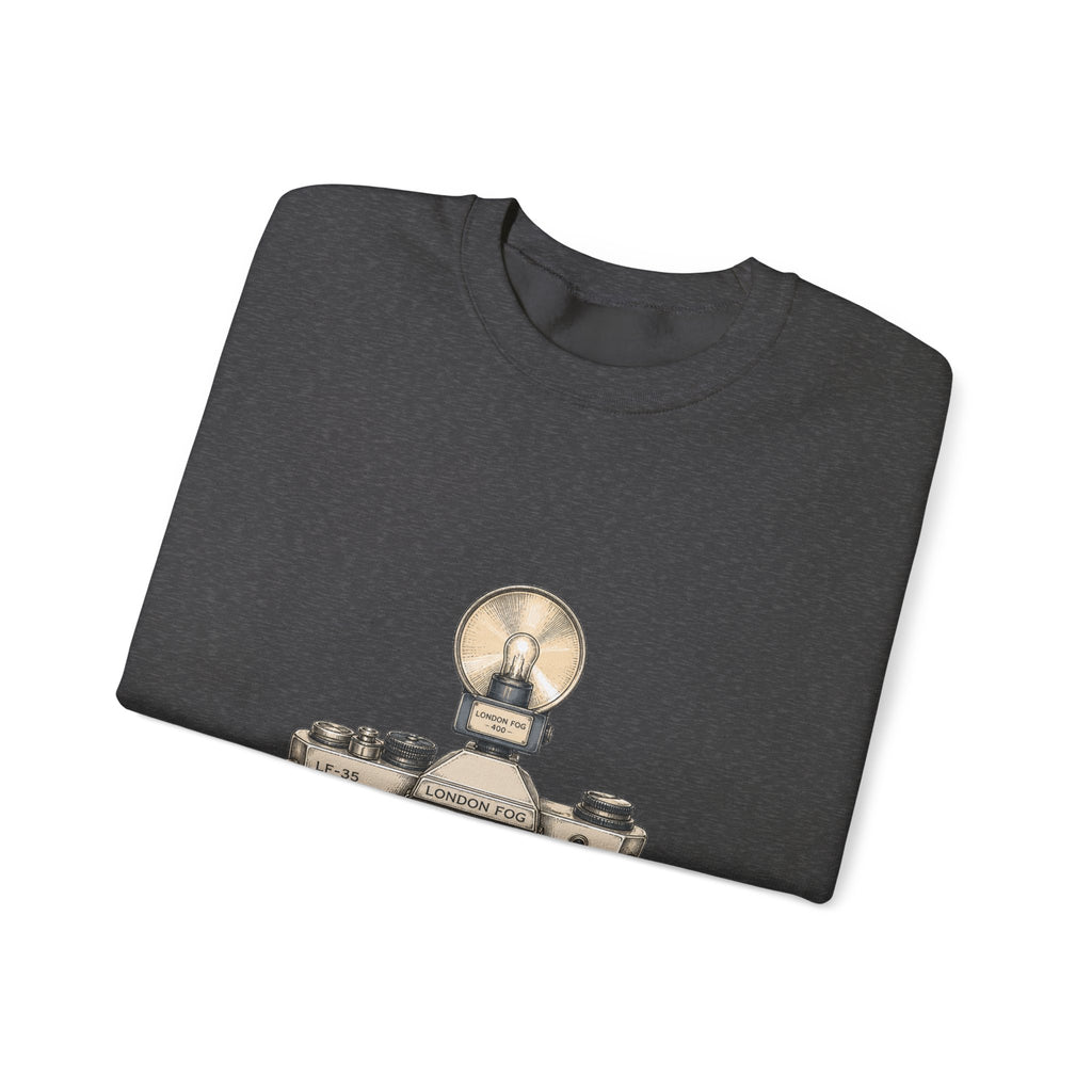 Matching Couple Sweatshirt - Camera & Film Matching Couple Premium Fleece Sweatshirt Hand-Drawn Art His Hers Anniversary Gift - Design A