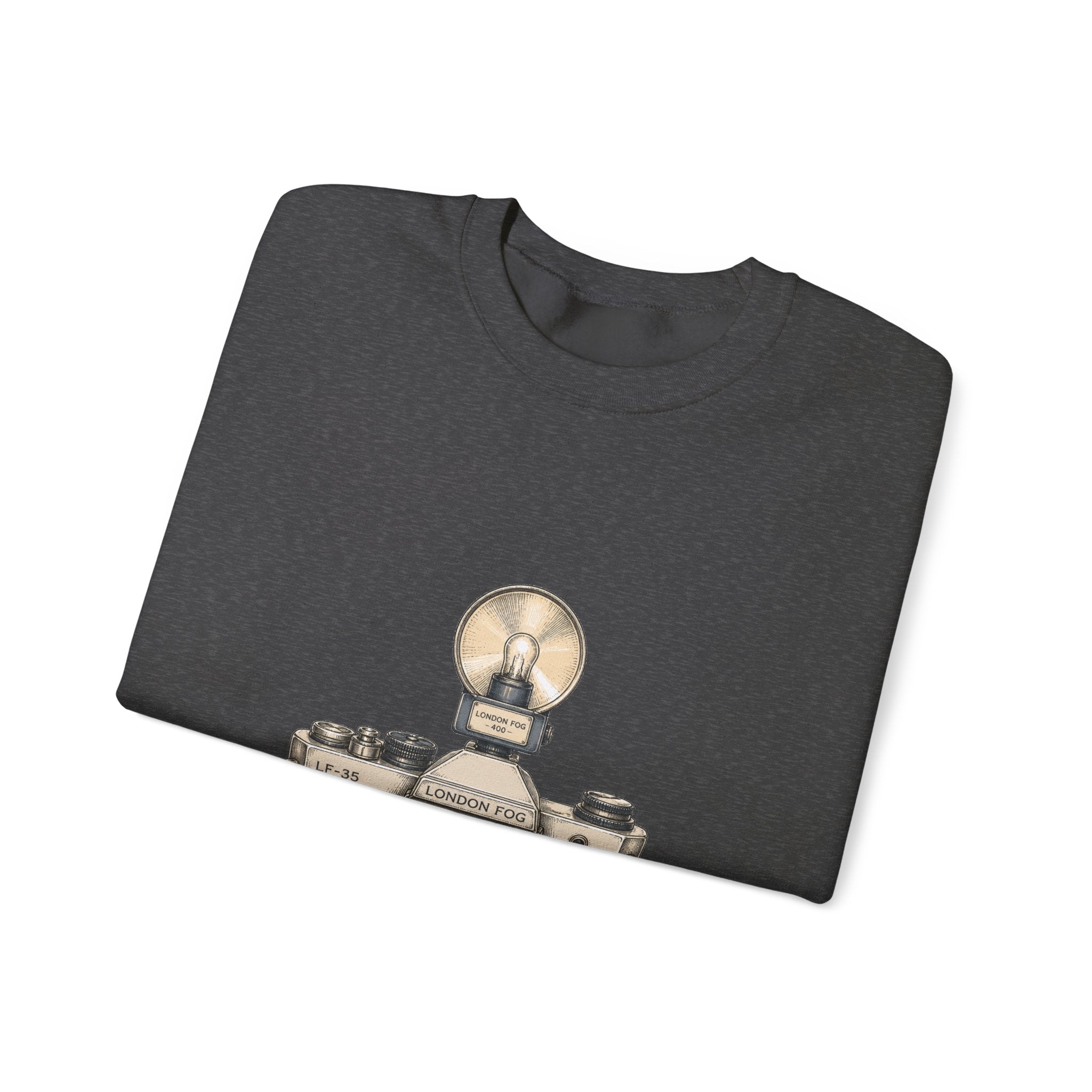 Matching Couple Sweatshirt - Camera & Film Matching Couple Premium Fleece Sweatshirt Hand-Drawn Art His Hers Anniversary Gift - Design A