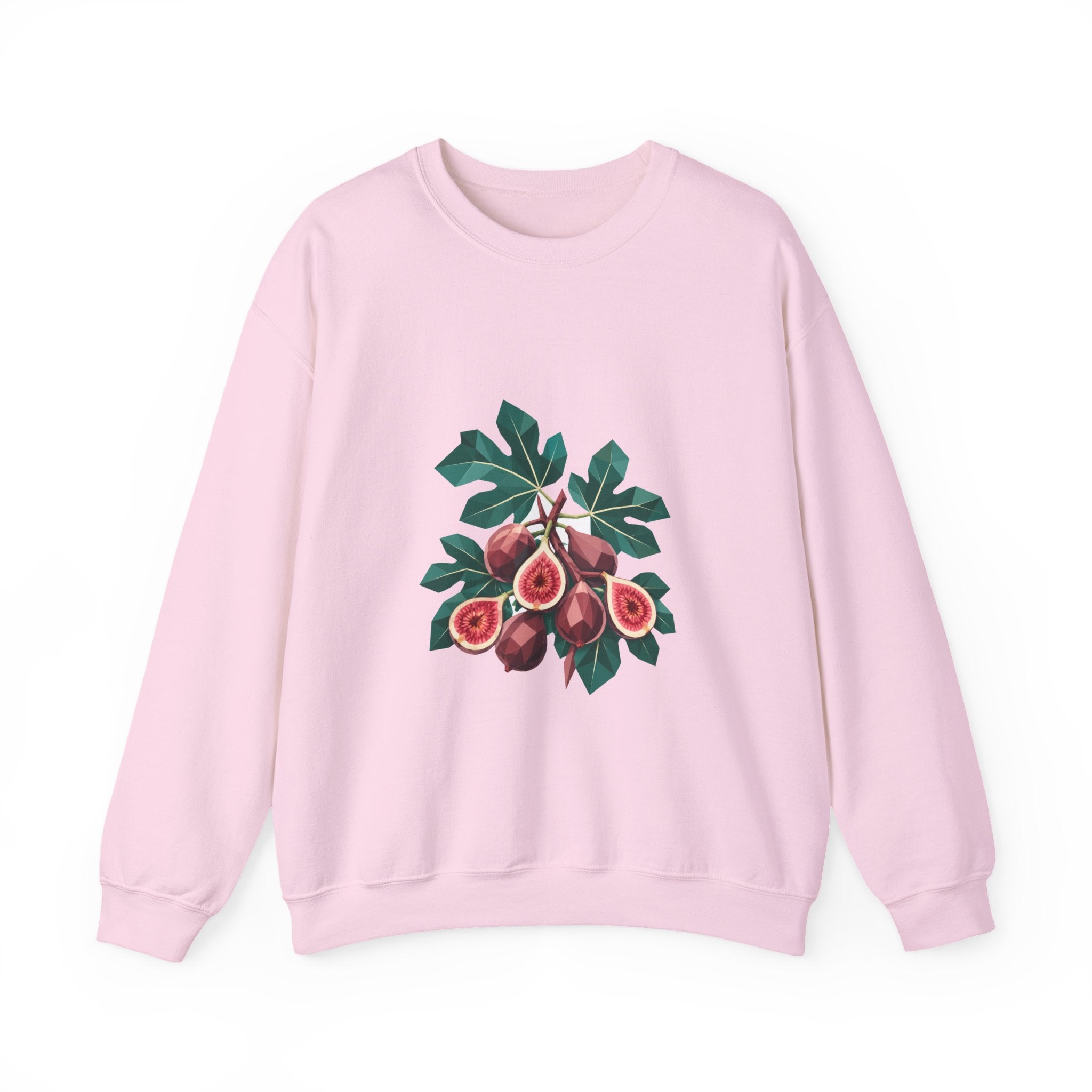 Matching Couple Sweatshirt - Olive Branch & Fig Matching Couple Crewneck Sweatshirt Geometric Art His Hers Couple Gift - Design B