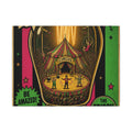 Light Bulb Circus Wall Art Canvas 24×36 Pop Art Restaurant Decor Maximalist Print