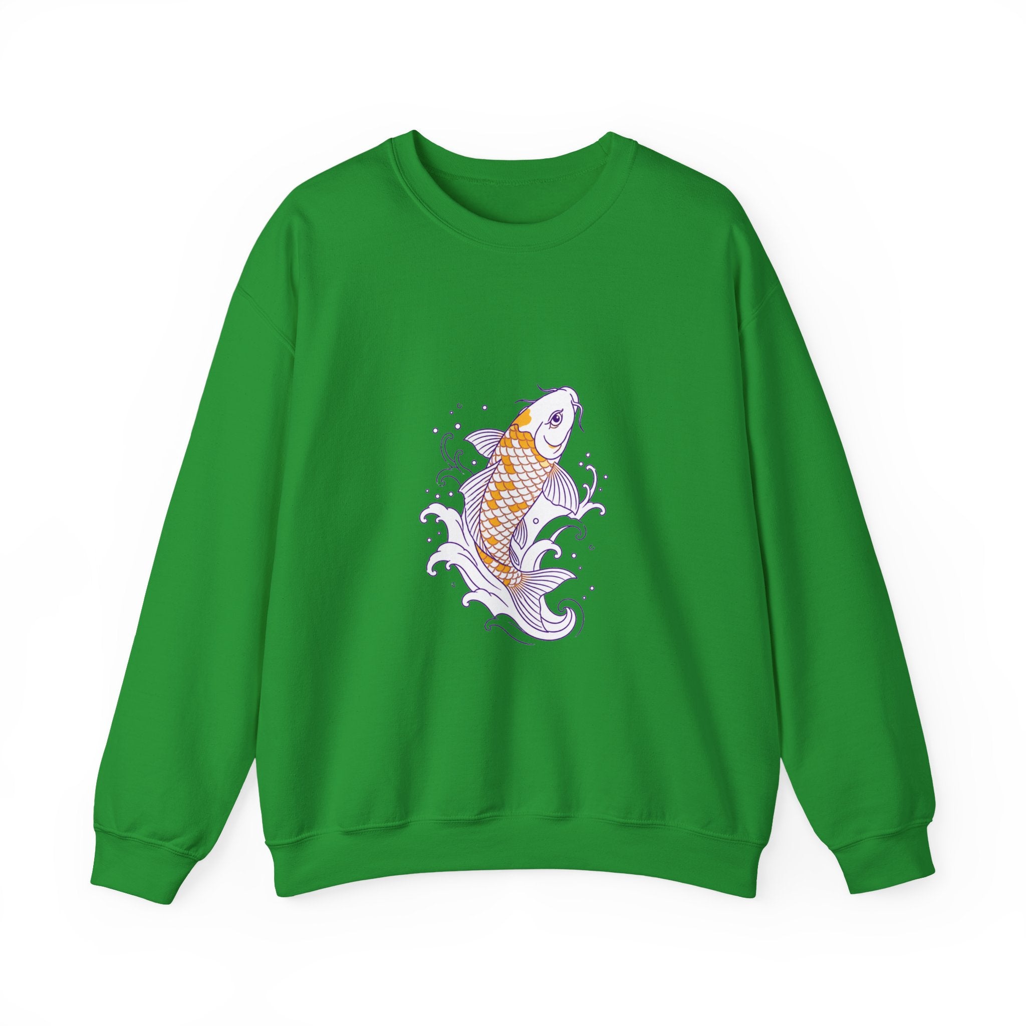 Matching Couple Sweatshirt - Koi Fish Yin Yang Matching Couple Comfort Colors Crew Minimalist Art His Hers Christmas Gift - Design A