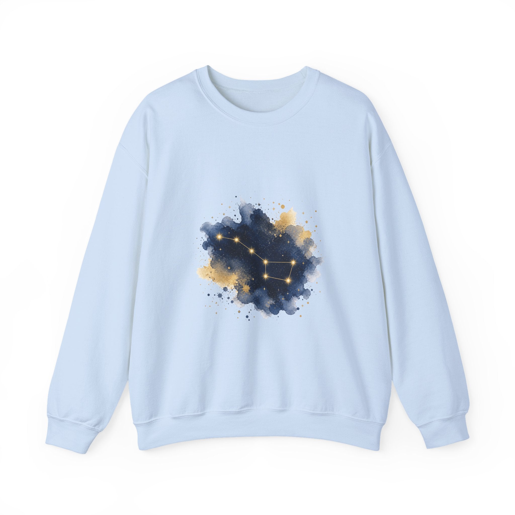 Matching Couple Sweatshirt - Big & Little Dipper Matching Couple Comfort Colors Crew Watercolor Art His Hers Birthday Gift - Design A