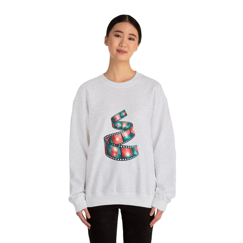 Matching Couple Sweatshirt - Camera & Film Matching Couple Crewneck Sweatshirt Geometric Art His Hers Couple Gift - Design B