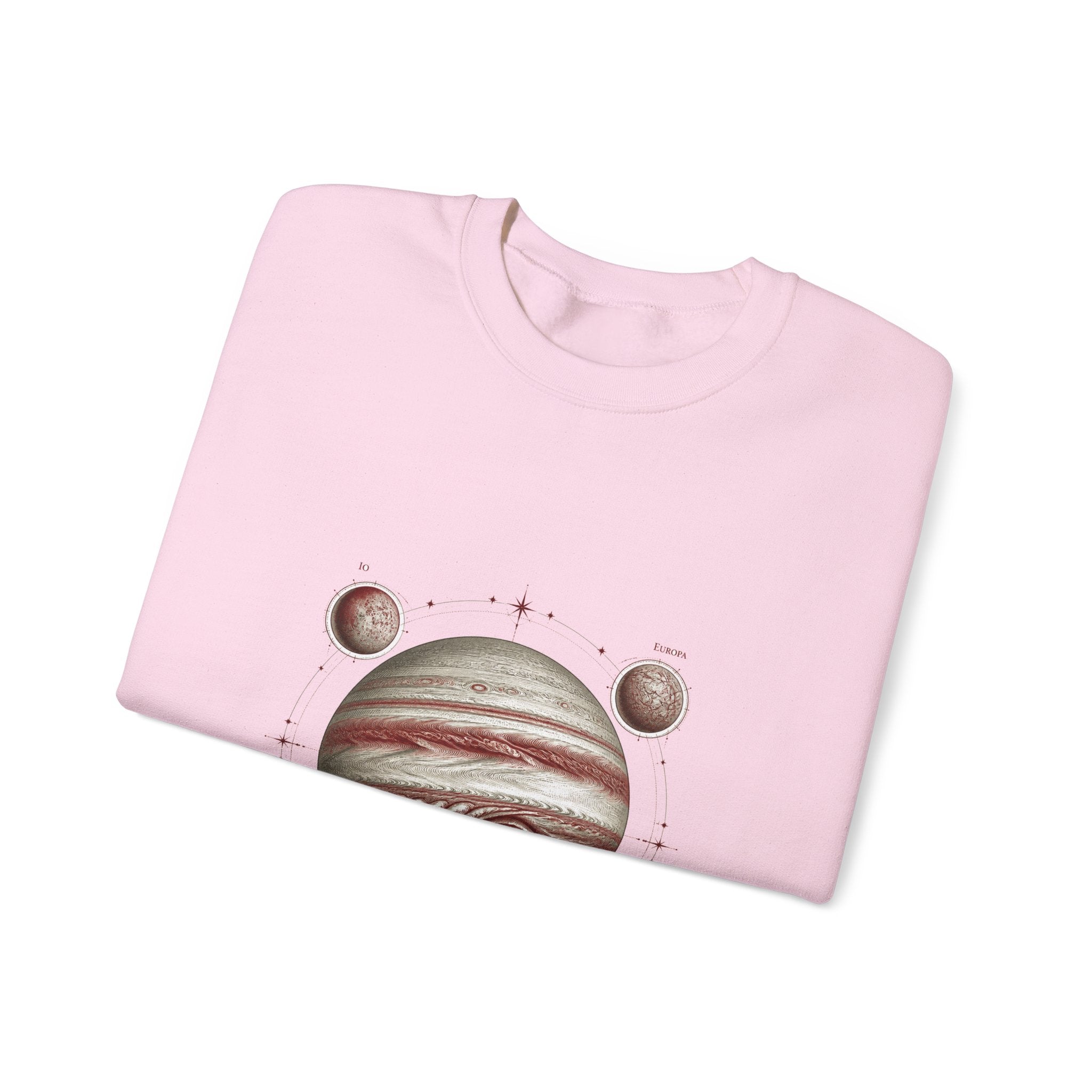 Matching Couple Sweatshirt - Saturn & Jupiter Matching Couple Crewneck Sweatshirt Vintage Art His Hers Wedding Gift - Design B