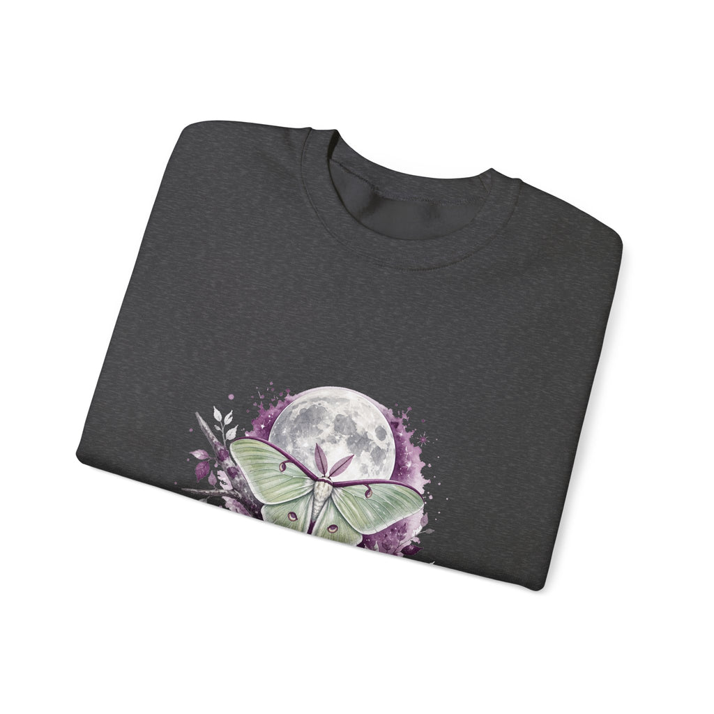 Matching Couple Sweatshirt - Butterfly & Moth Matching Couple Premium Fleece Sweatshirt Watercolor Art His Hers Birthday Gift - Design B