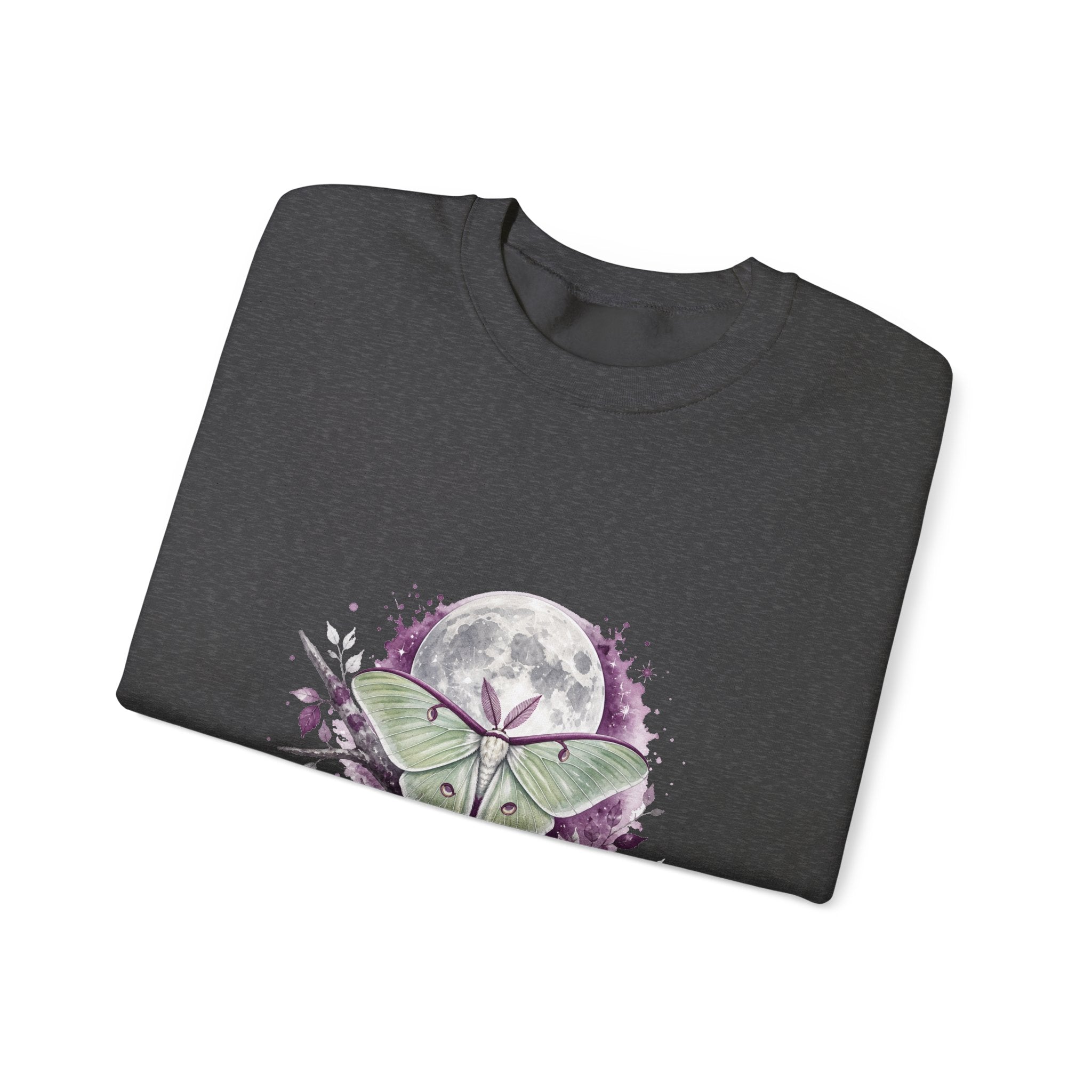 Matching Couple Sweatshirt - Butterfly & Moth Matching Couple Premium Fleece Sweatshirt Watercolor Art His Hers Birthday Gift - Design B