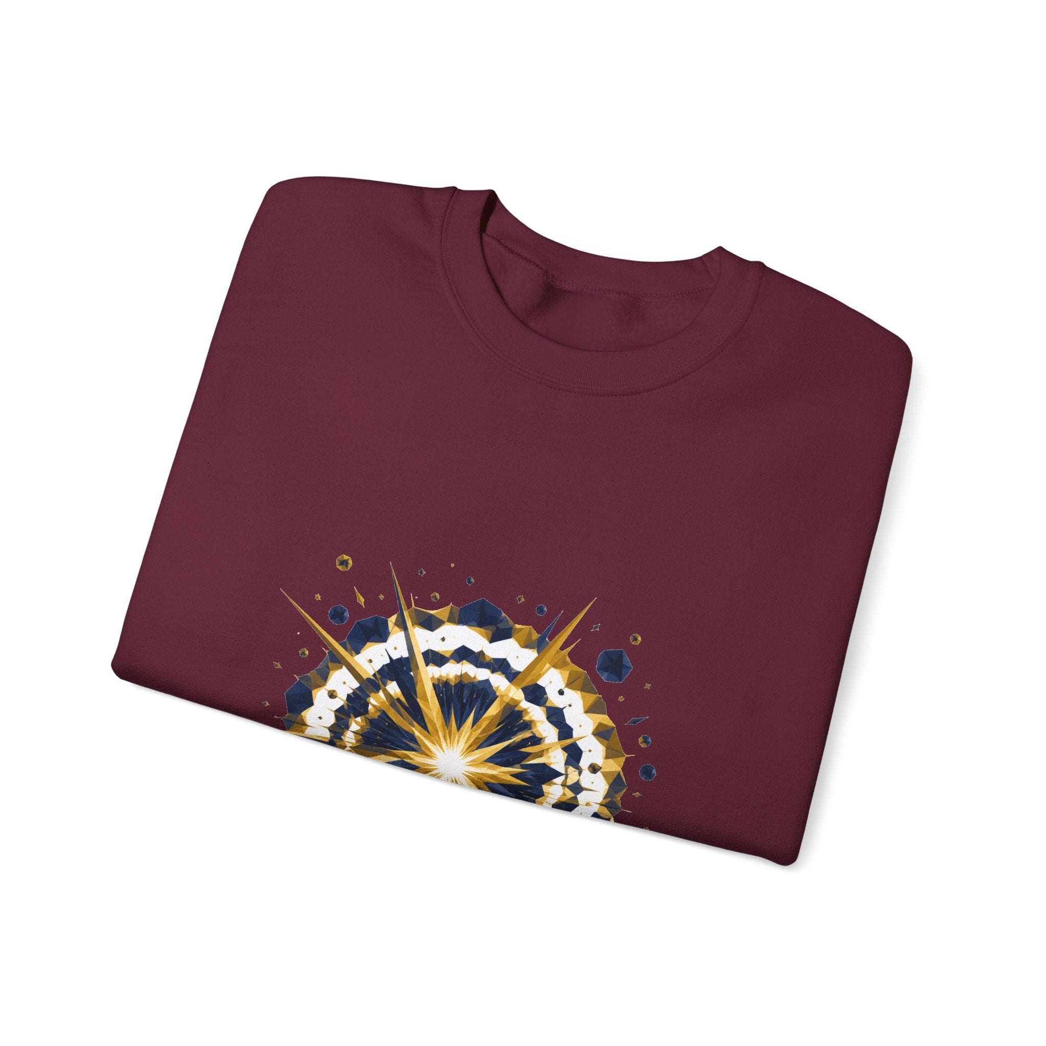 Matching Couple Sweatshirt - Galaxy & Supernova Matching Couple Comfort Colors Crew Geometric Art His Hers Love Gift - Design B
