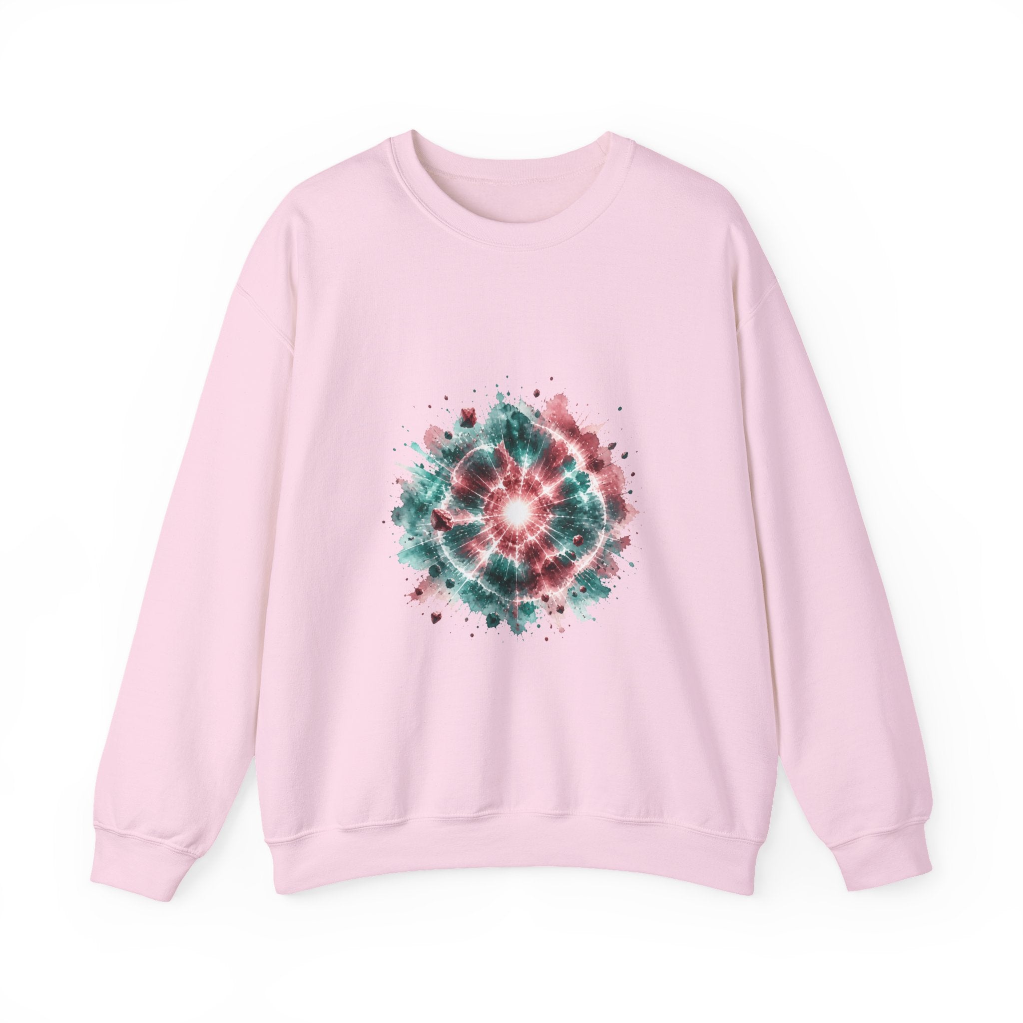 Matching Couple Sweatshirt - Galaxy & Supernova Matching Couple Comfort Colors Crew Watercolor Art His Hers Birthday Gift - Design B