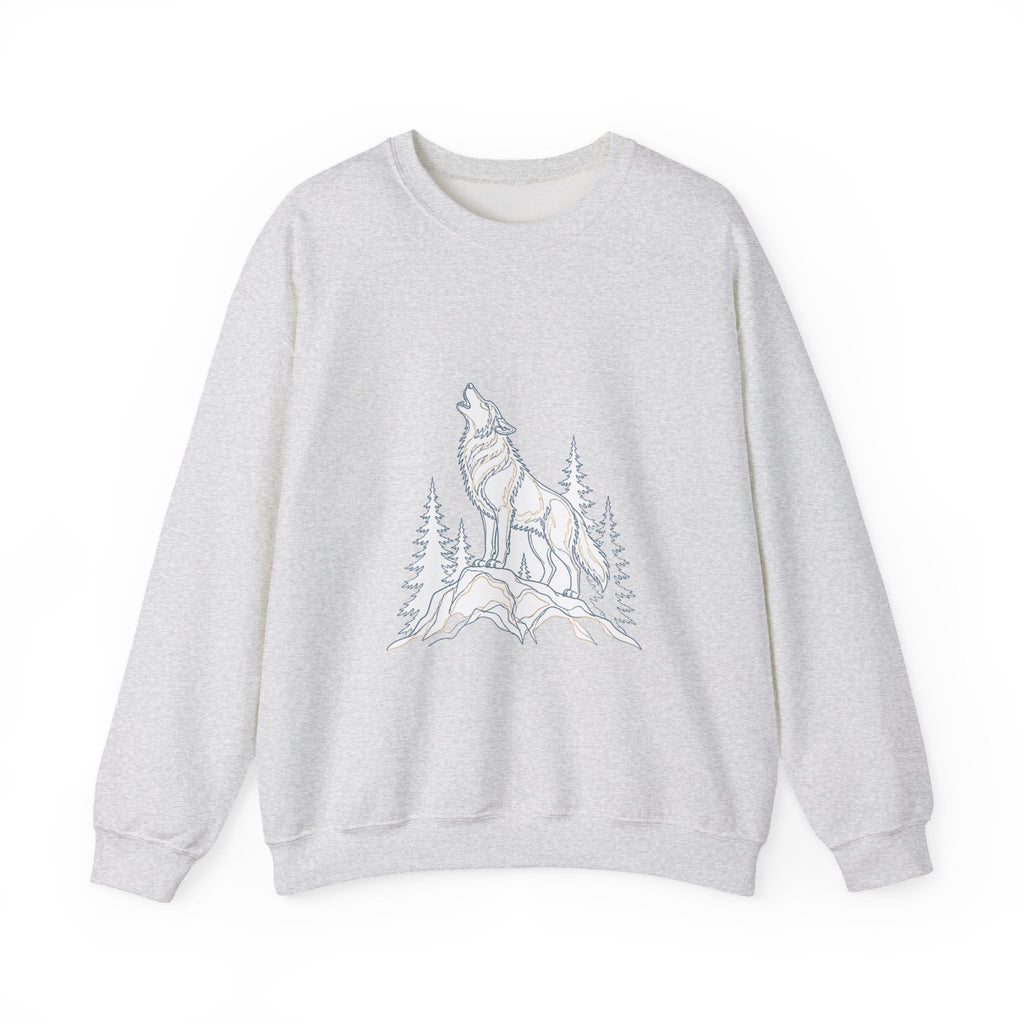 Matching Couple Sweatshirt - Wolf & Dove Matching Couple Comfort Colors Crew Minimalist Art His Hers Christmas Gift - Design A
