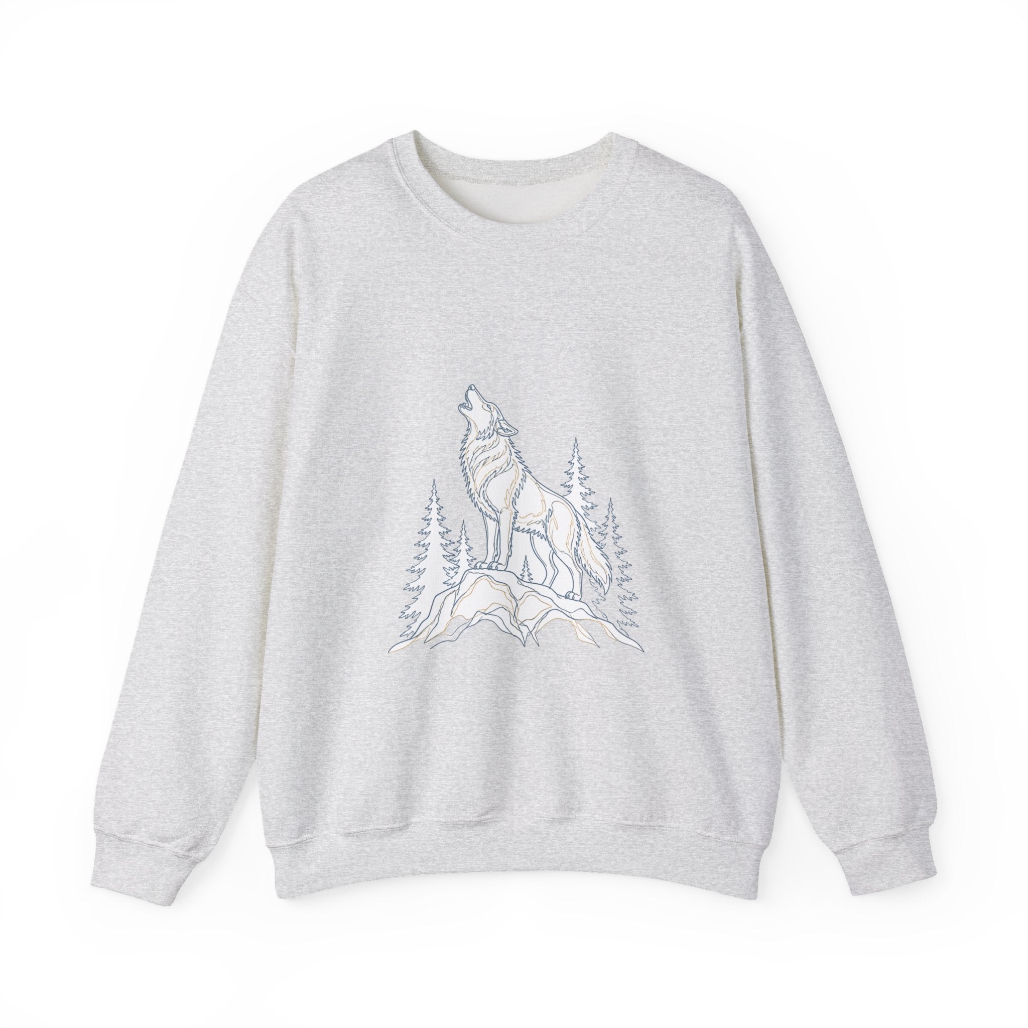 Matching Couple Sweatshirt - Wolf & Dove Matching Couple Comfort Colors Crew Minimalist Art His Hers Christmas Gift - Design A