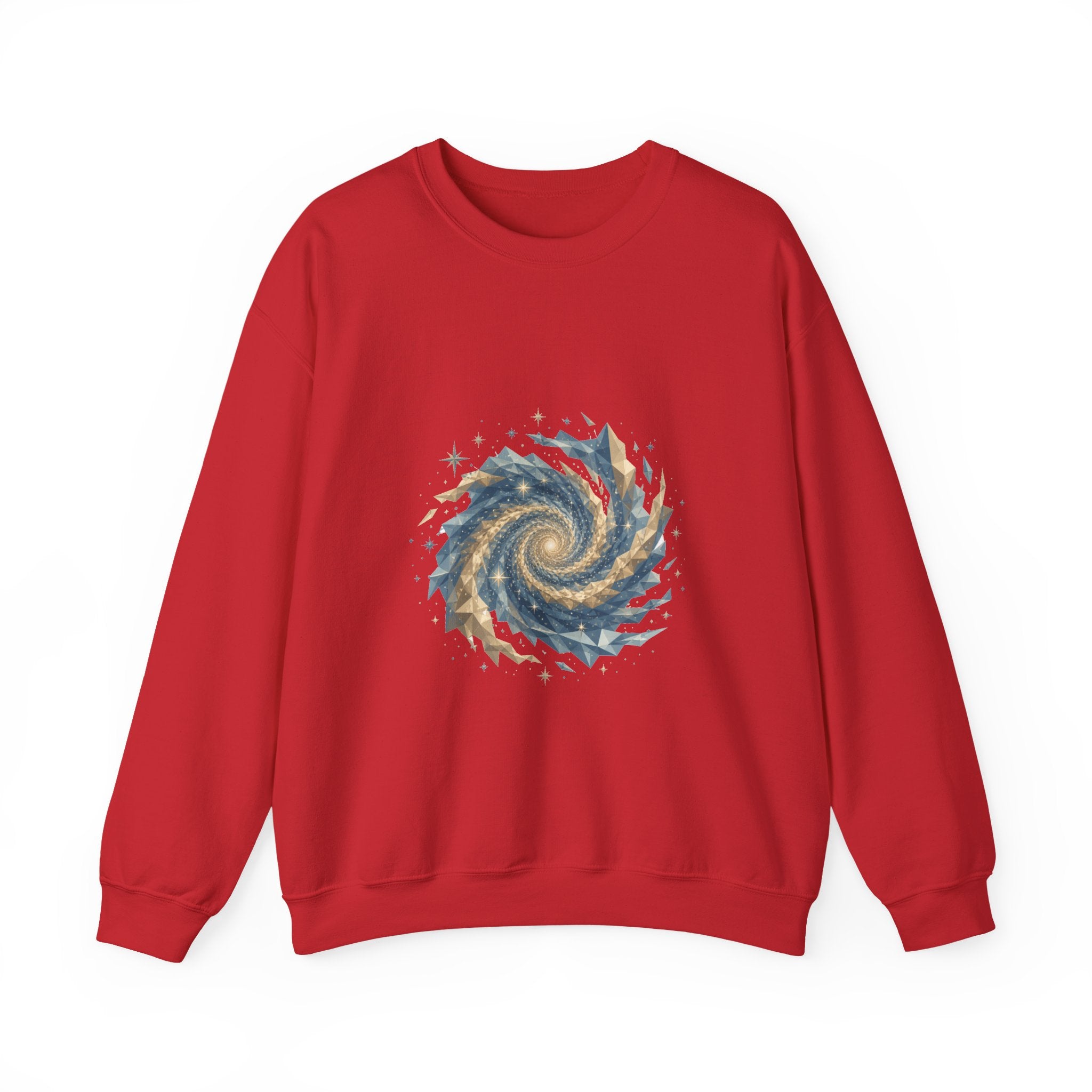 Matching Couple Sweatshirt - Galaxy & Supernova Matching Couple Premium Fleece Sweatshirt Geometric Art His Hers Love Gift - Design A