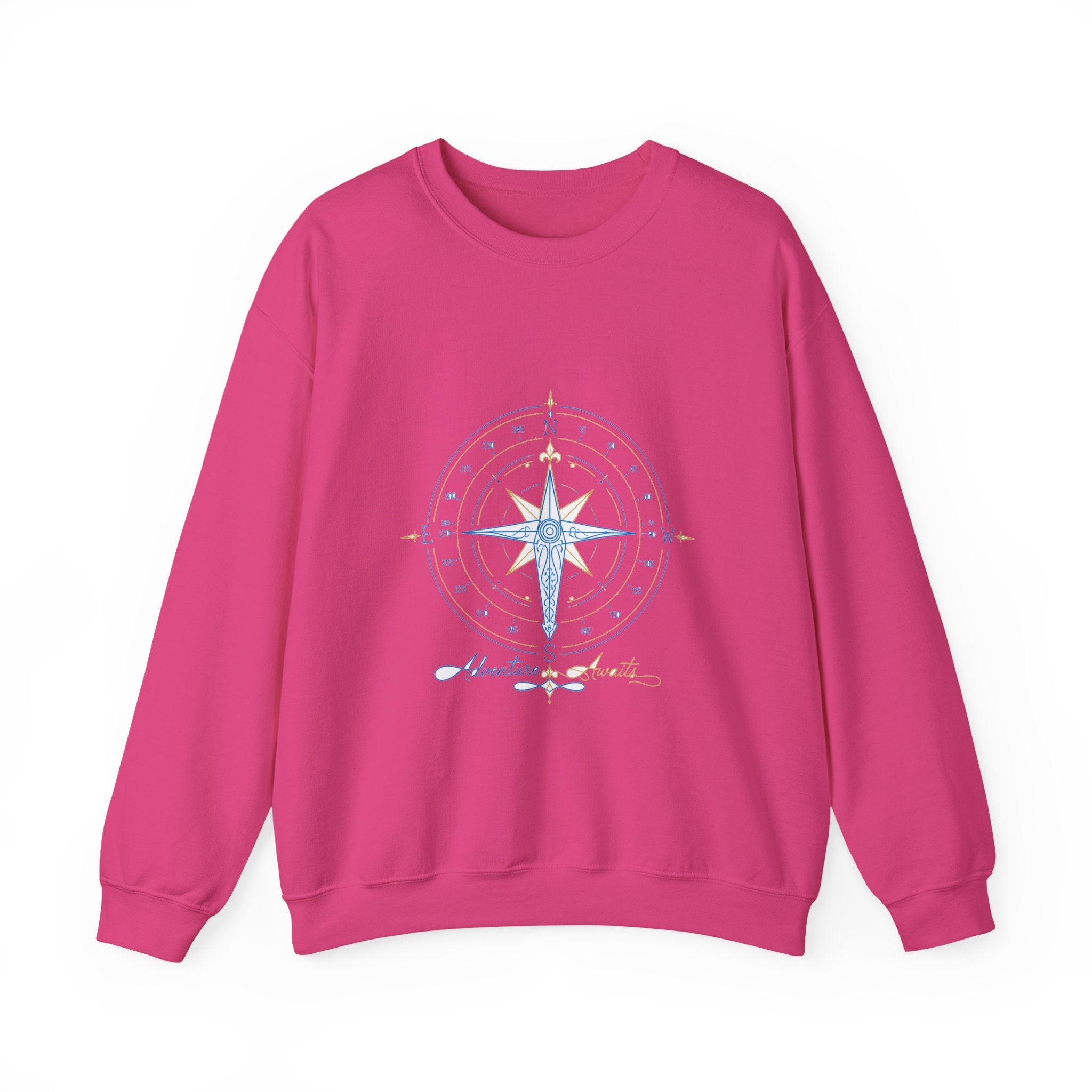 Matching Couple Sweatshirt - Compass North & South Matching Couple Premium Fleece Sweatshirt Minimalist Art His Hers Christmas Gift - Design B