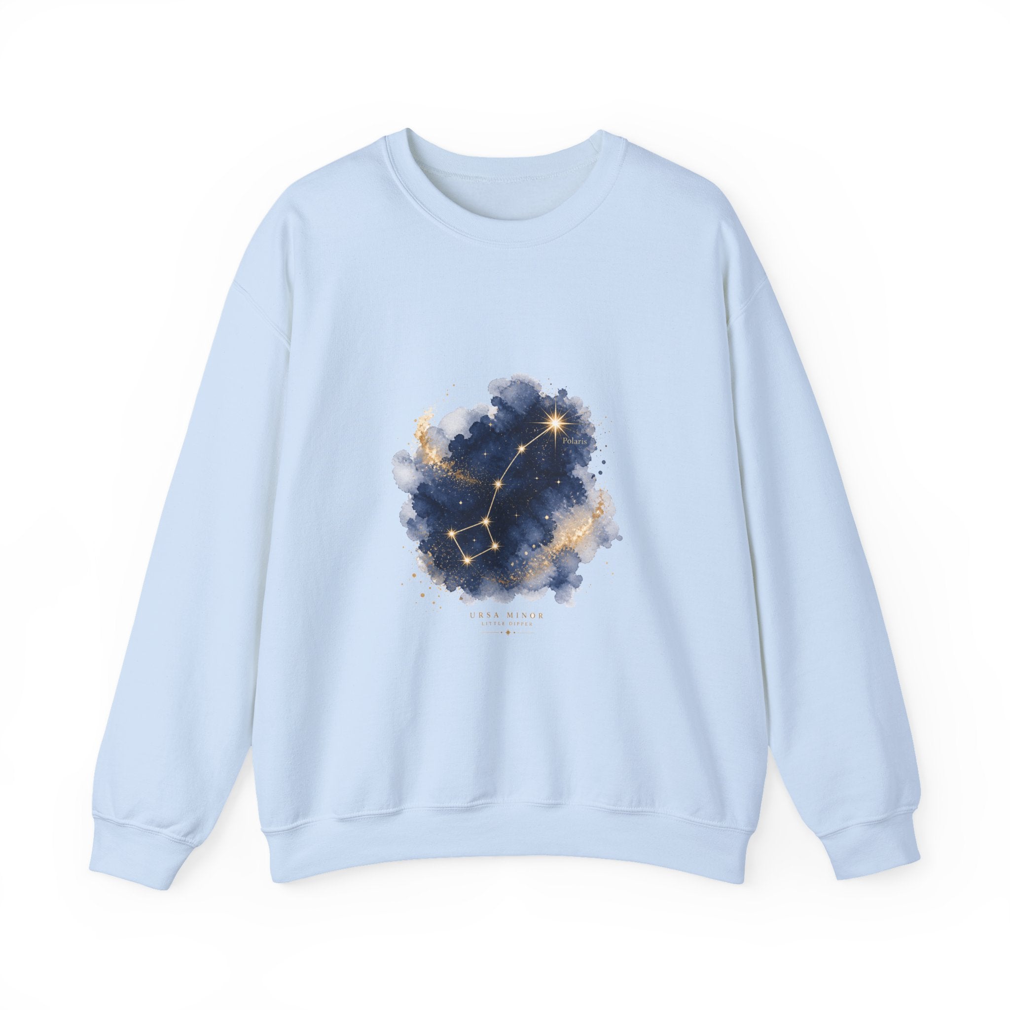 Matching Couple Sweatshirt - Big & Little Dipper Matching Couple Comfort Colors Crew Watercolor Art His Hers Birthday Gift - Design B