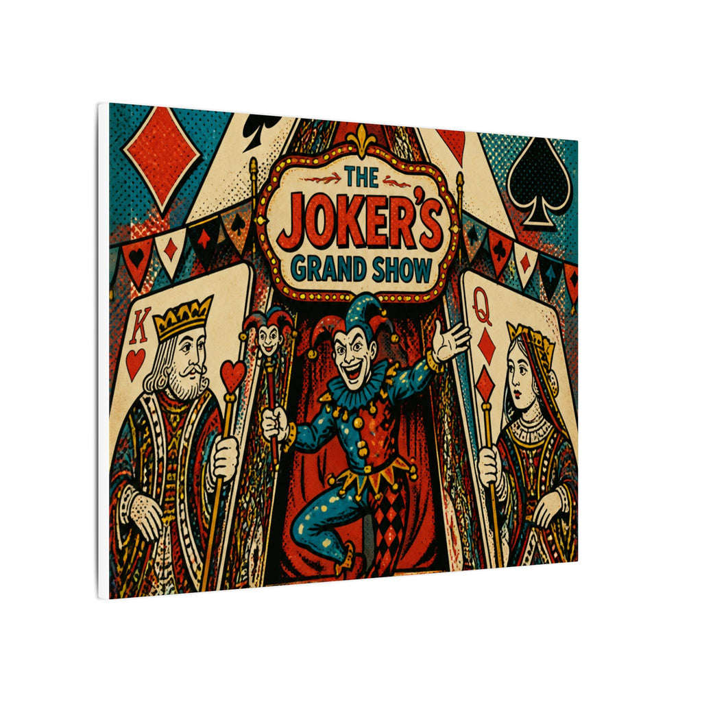 Playing Cards Tent Wall Art Canvas 24×36 Pop Art Restaurant Decor Maximalist Print