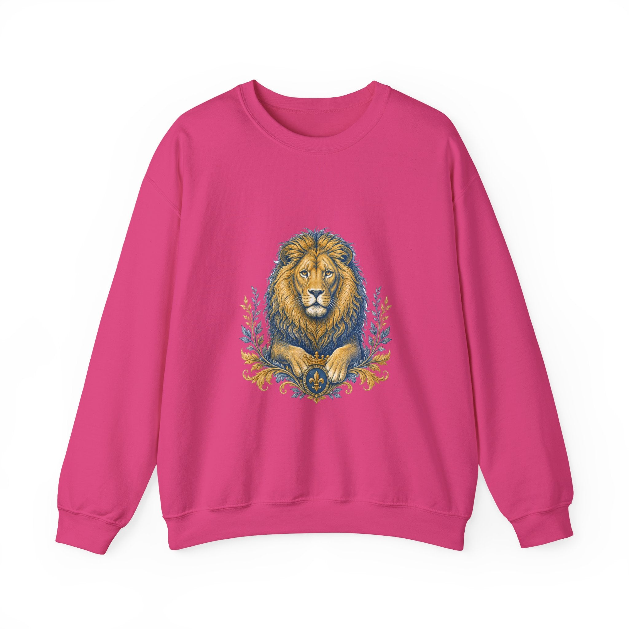 Matching Couple Sweatshirt - Lion & Lamb Matching Couple Comfort Colors Crew Vintage Art His Hers Honeymoon Gift - Design A
