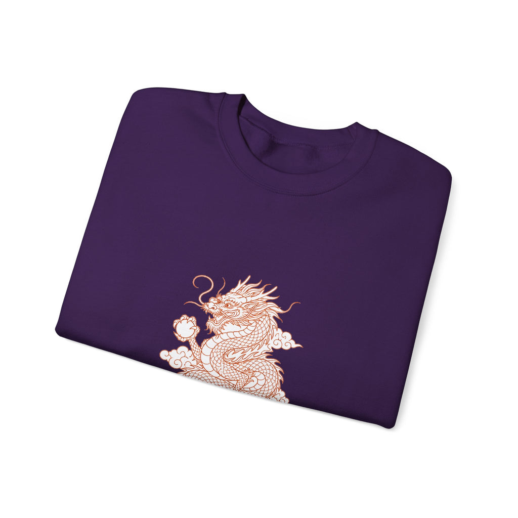 Matching Couple Sweatshirt - Dragon & Phoenix Matching Couple Comfort Colors Crew Minimalist Art His Hers Christmas Gift - Design A